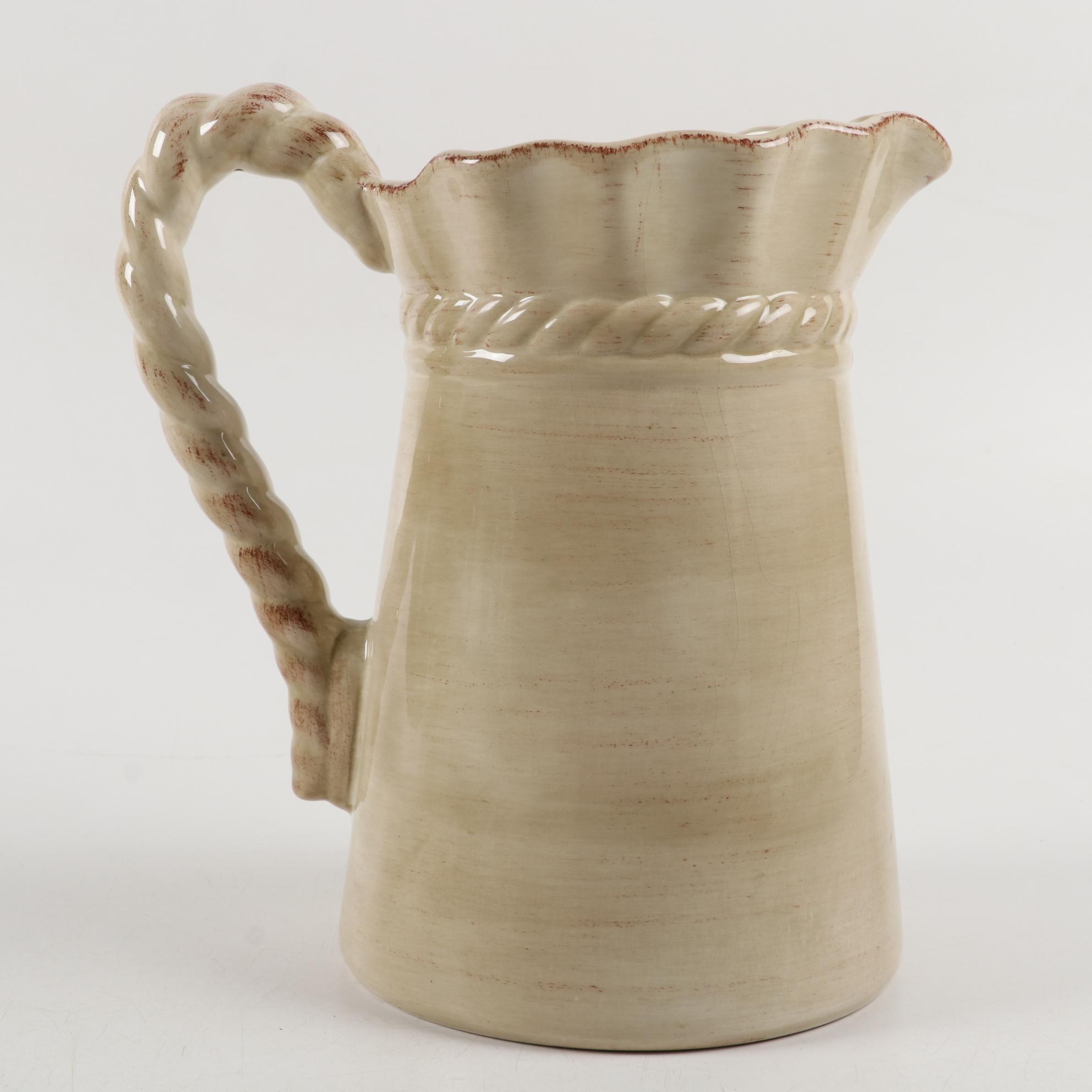 Z Gallerie "Lucca" Hand-Painted Ceramic Dinnerware