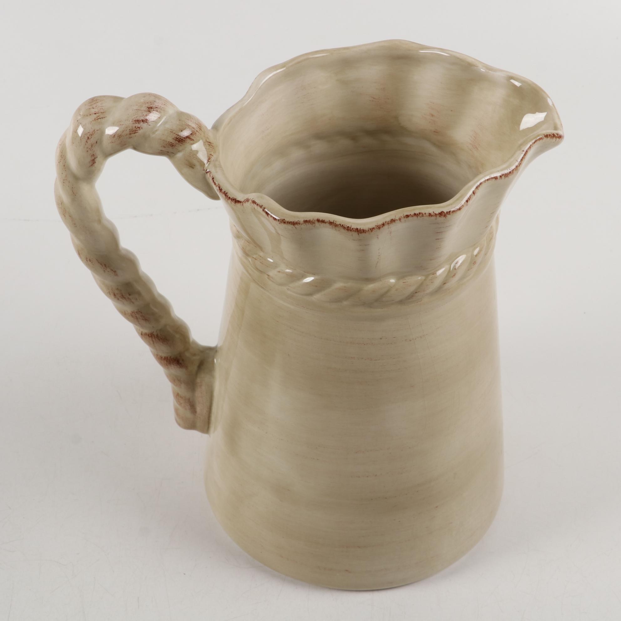 Z Gallerie "Lucca" Hand-Painted Ceramic Dinnerware