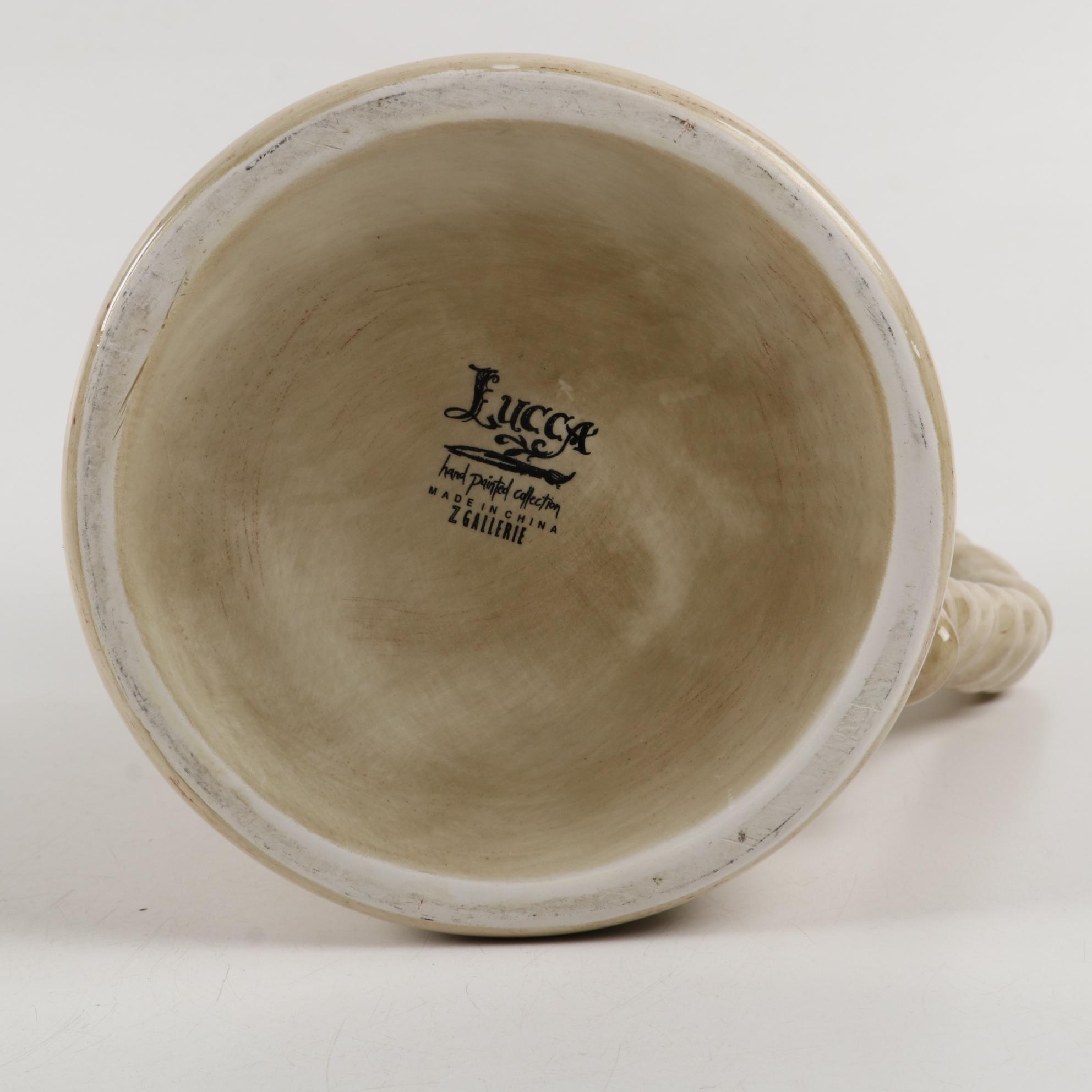 Z Gallerie "Lucca" Hand-Painted Ceramic Dinnerware