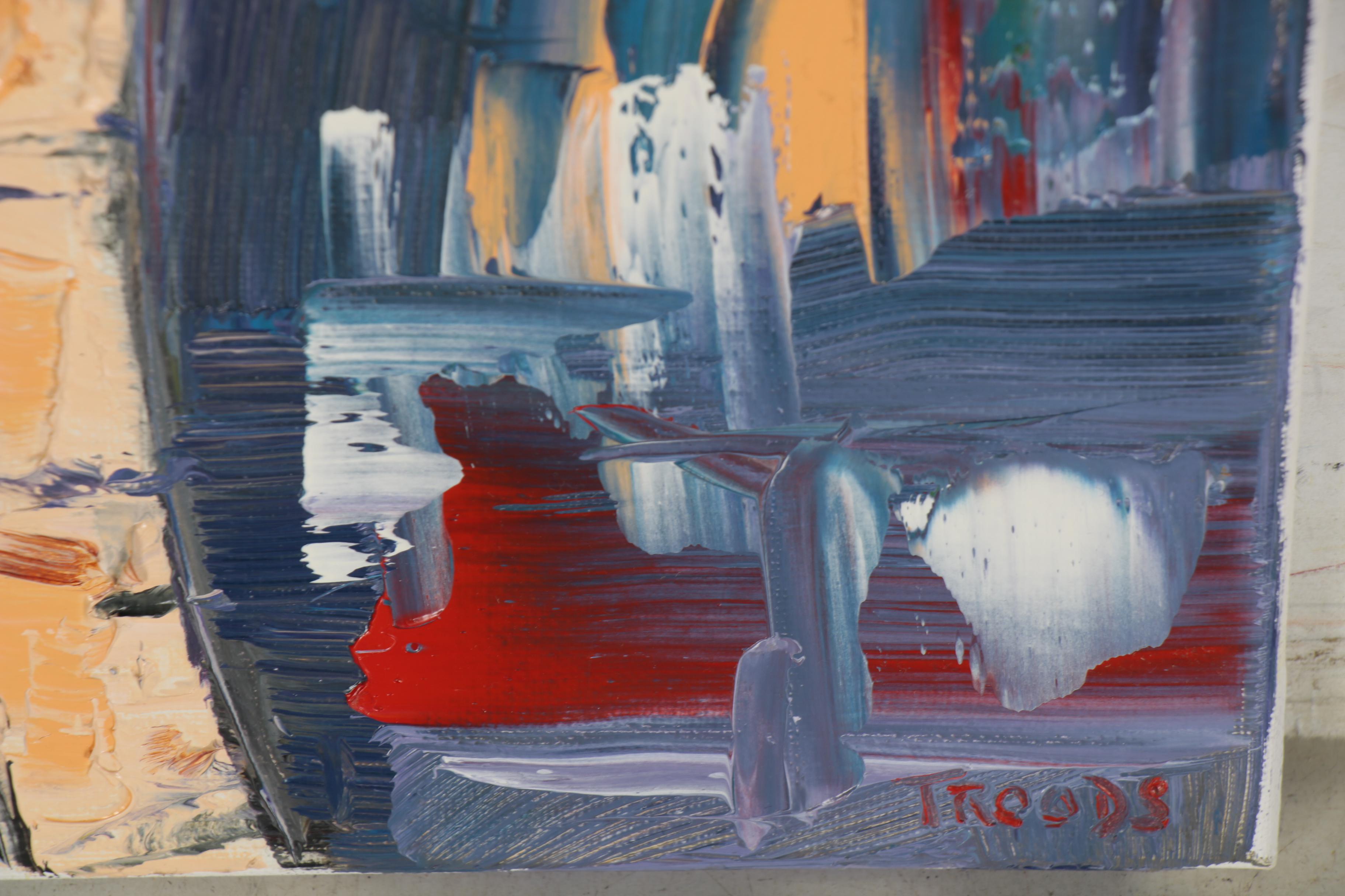 Patricia Nolan-Brown Oil Painting "Vespa Fun in Italy," 2020