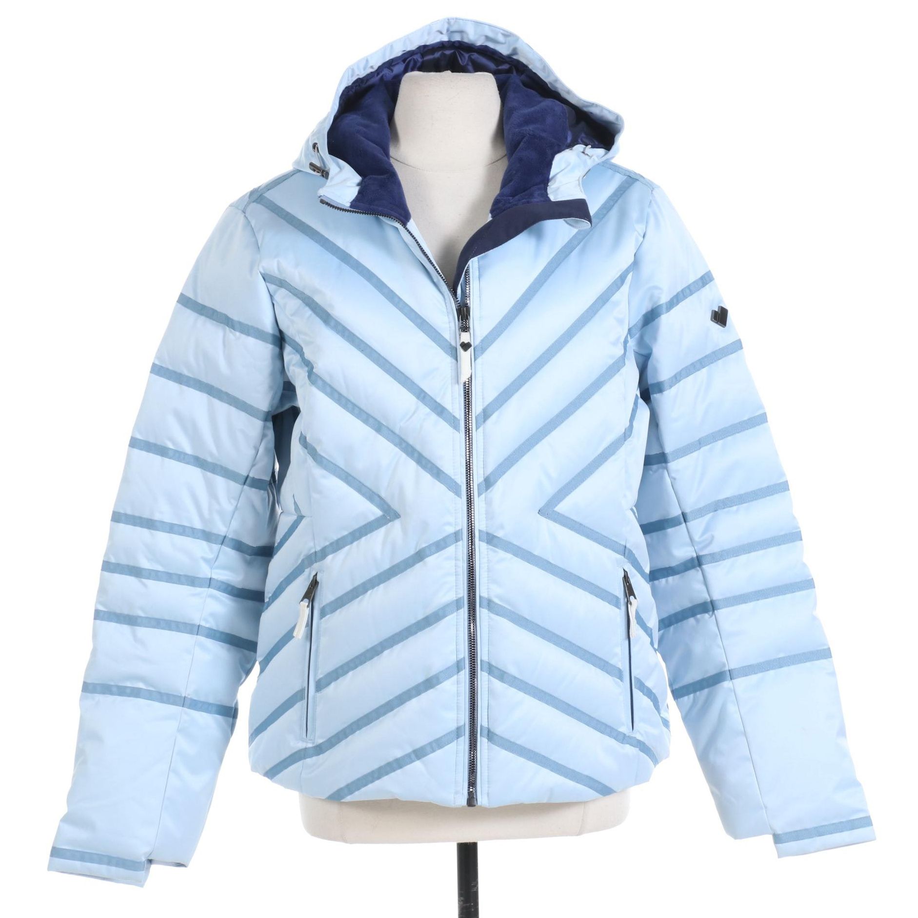 Women's Obermeyer of Aspen, Colorado Resort Blue Down Ski Jacket