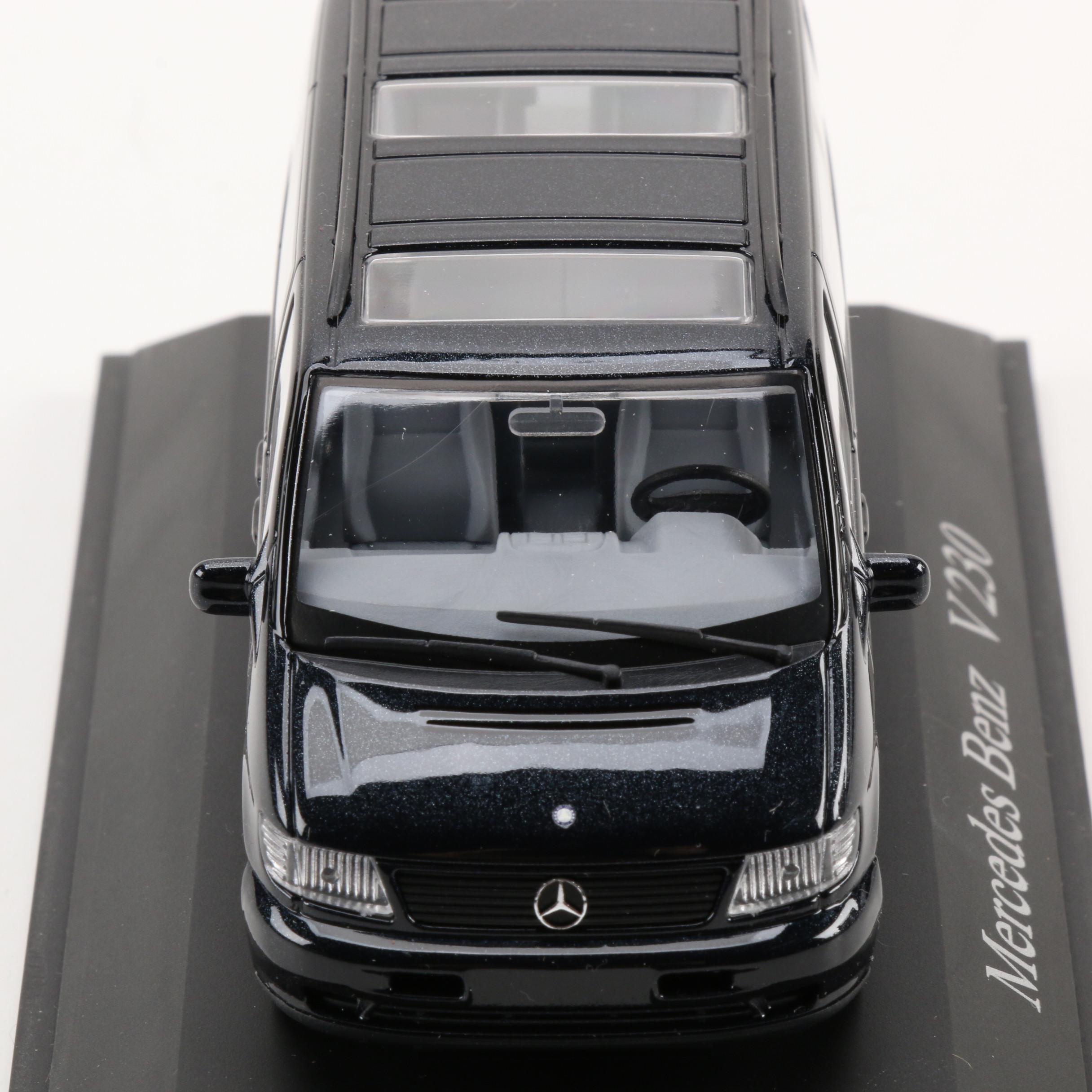 Schuco Die Cast Vehicles Including Rover 75, Cabrio, Mercedes V 230, and More