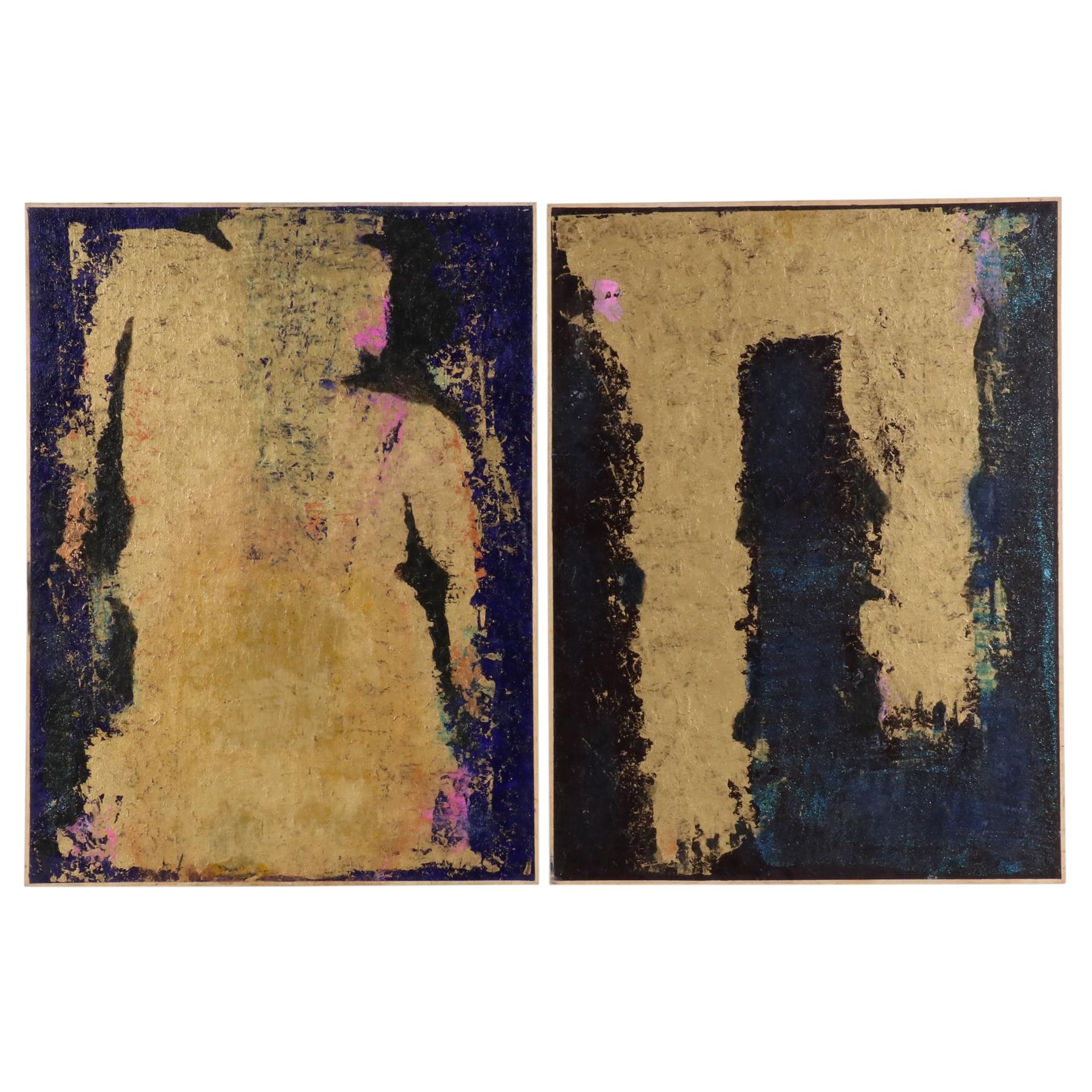 Janice Schuler Abstract Acrylic Painting "Gender Studies," 2017