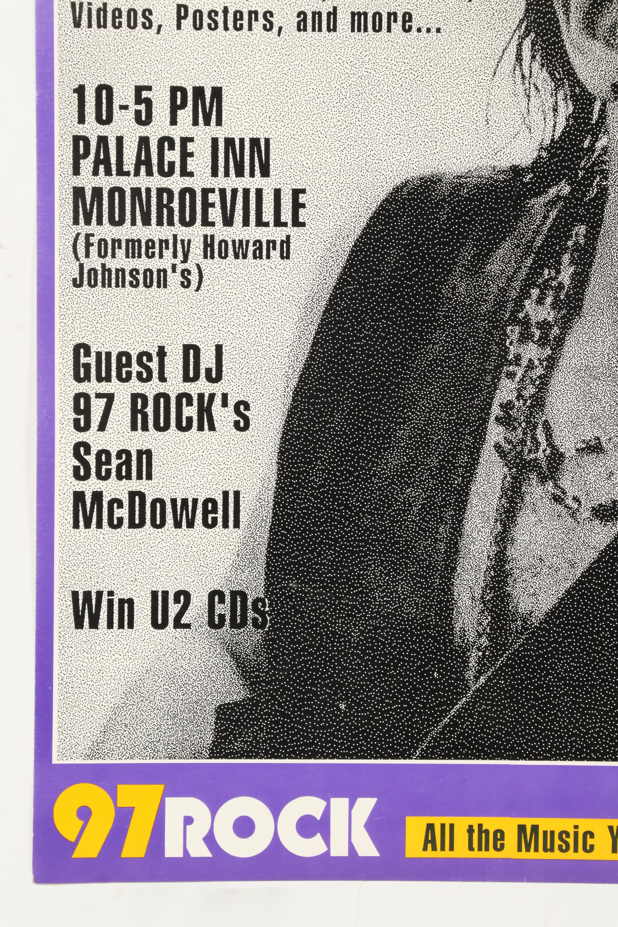 Bono Commemorative Pittsburgh Rock 'N Roll Expo Poster