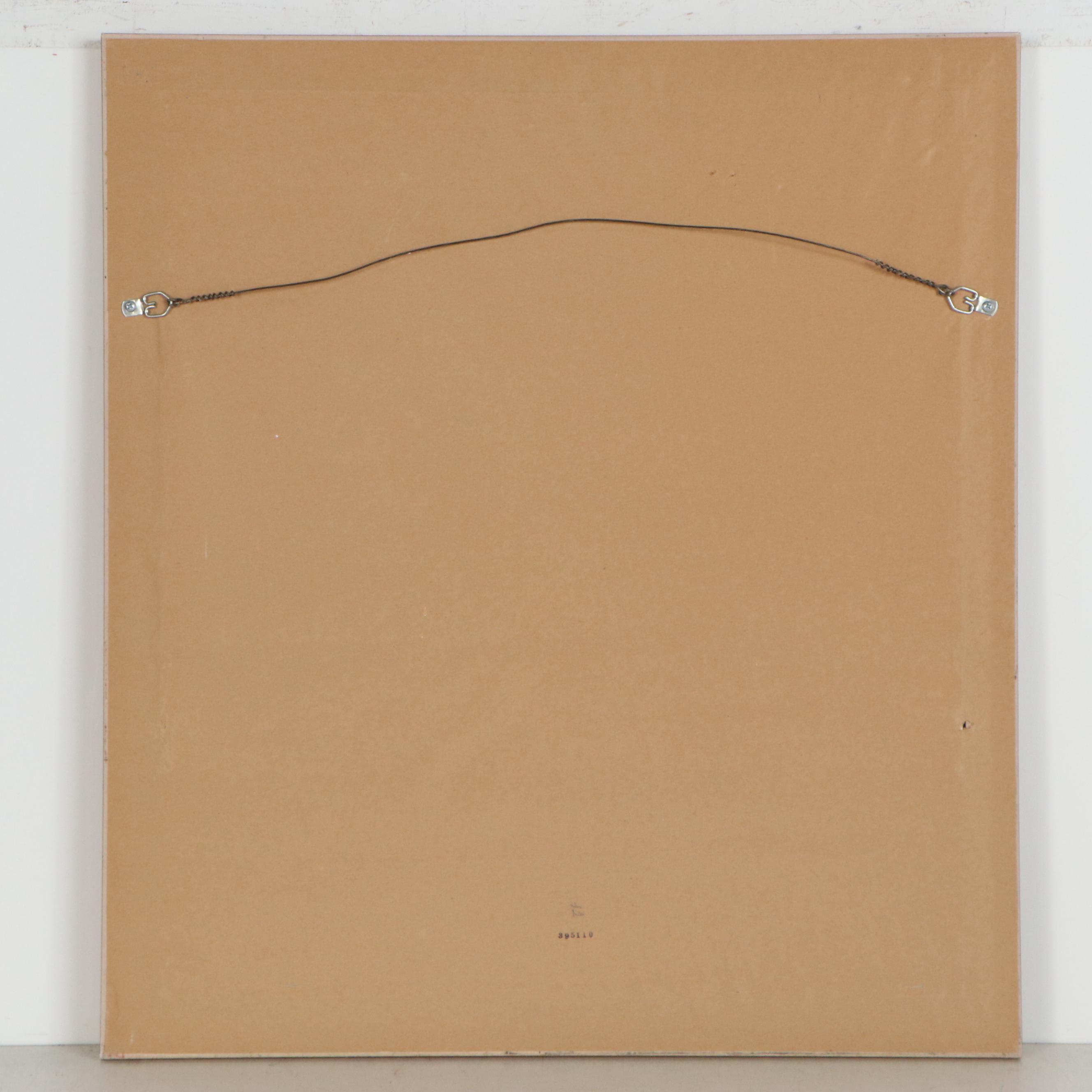 Joe Hruby Monoprint Portrait of Man, 21st Century