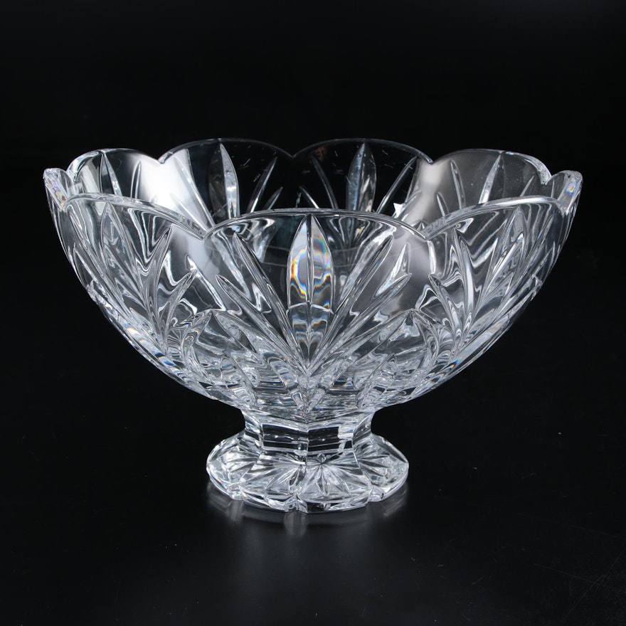 Marquis by Waterford "Canterbury" Crystal Footed Bowl, 1995–2003