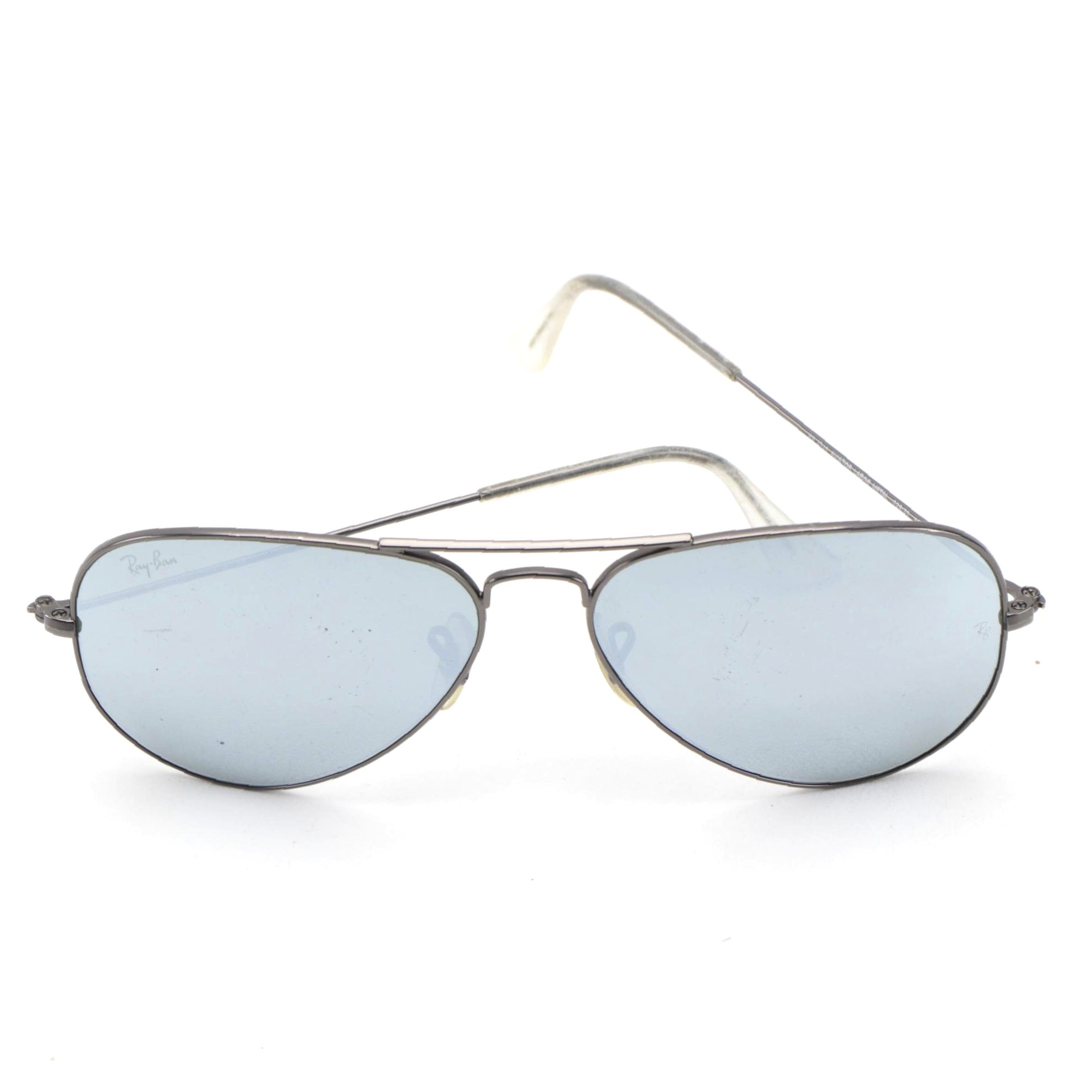 Ray-Ban RB3025 Aviator Large Metal Mirrored Sunglasses with Case