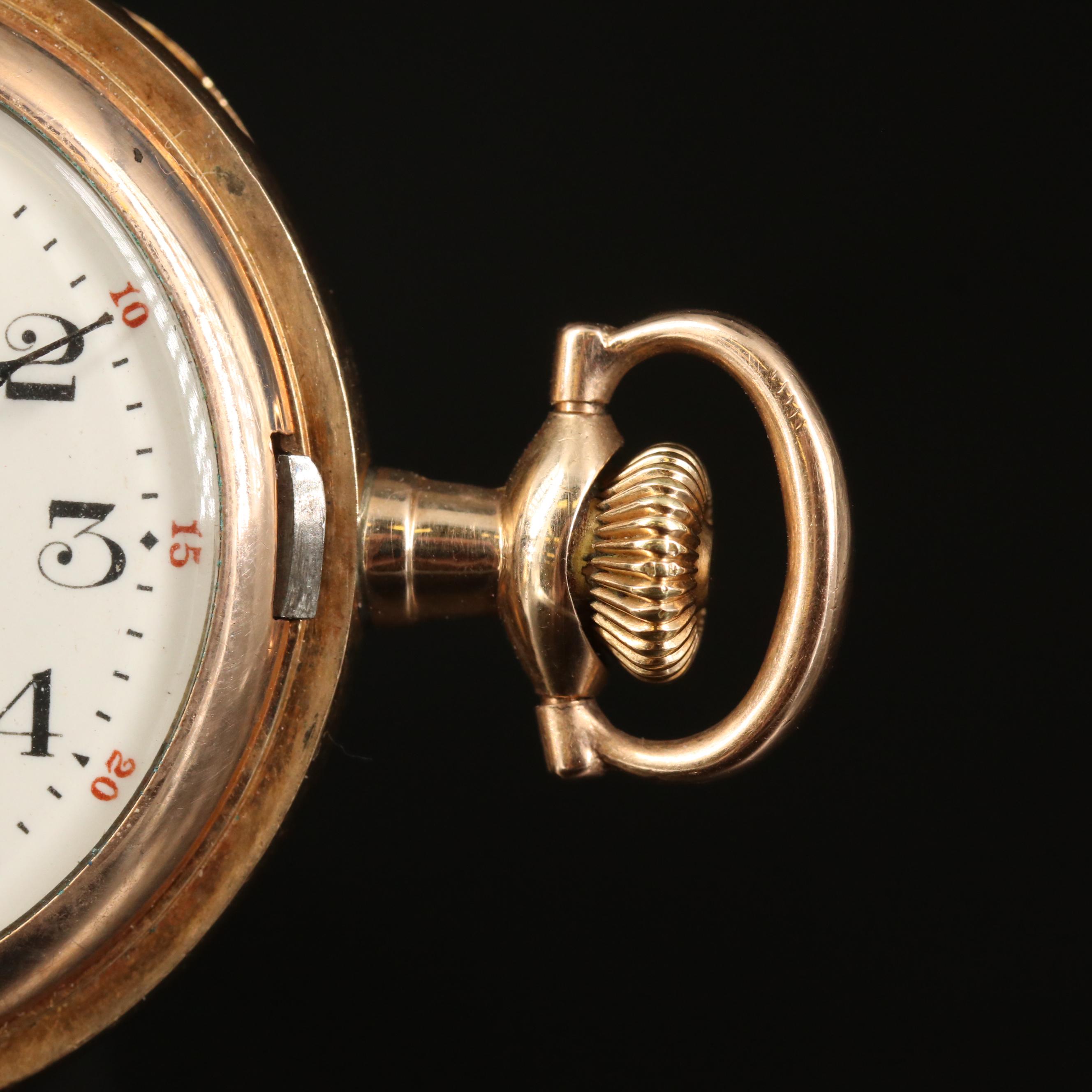 1912 Hampden Gold Filled Pocket Watch