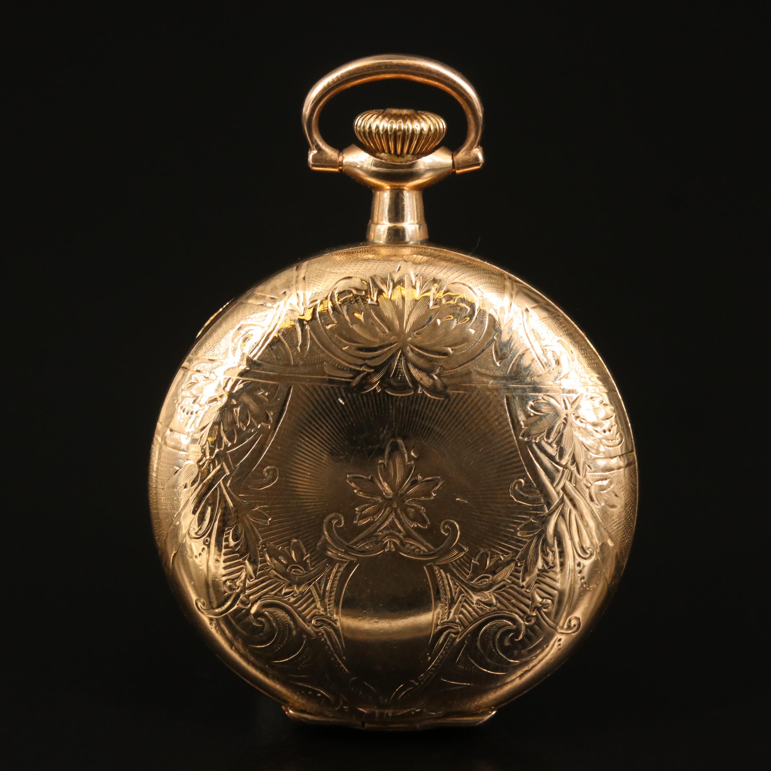 1912 Hampden Gold Filled Pocket Watch