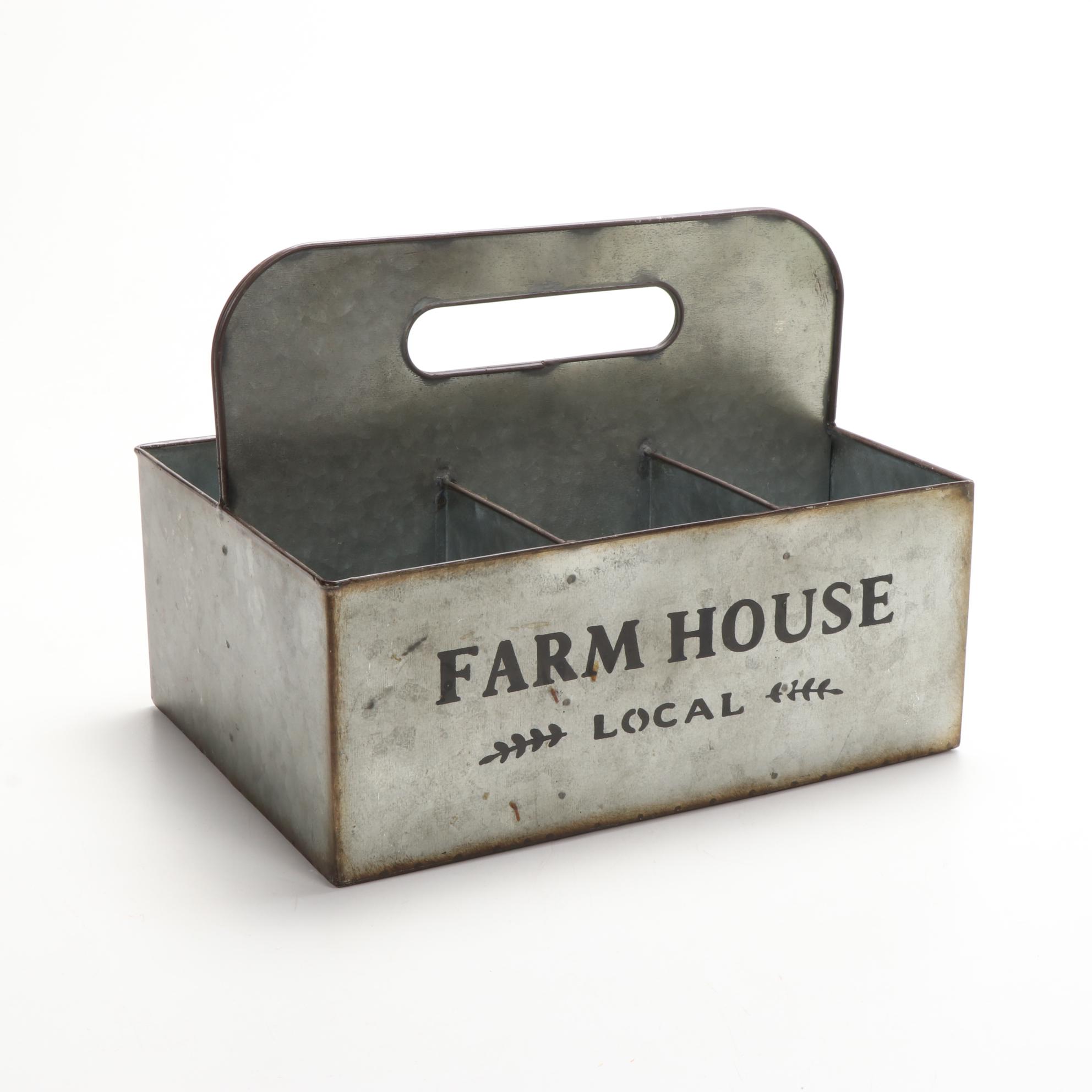 Galvanized Tin Farmhouse Serveware and Other Decorative Accents