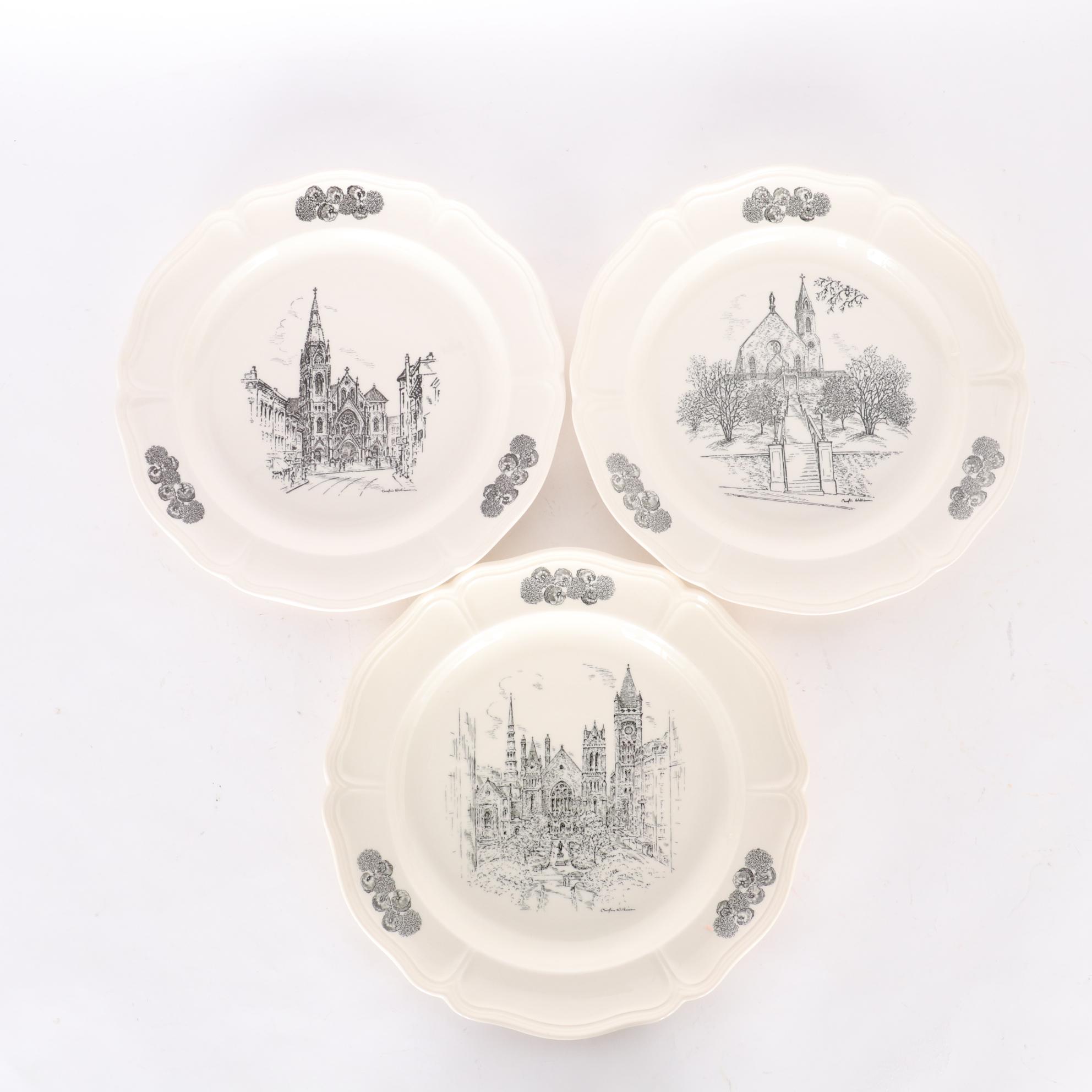 Wedgwood Caroline Williams "Views of Cincinnati" Collector's Plates and Books