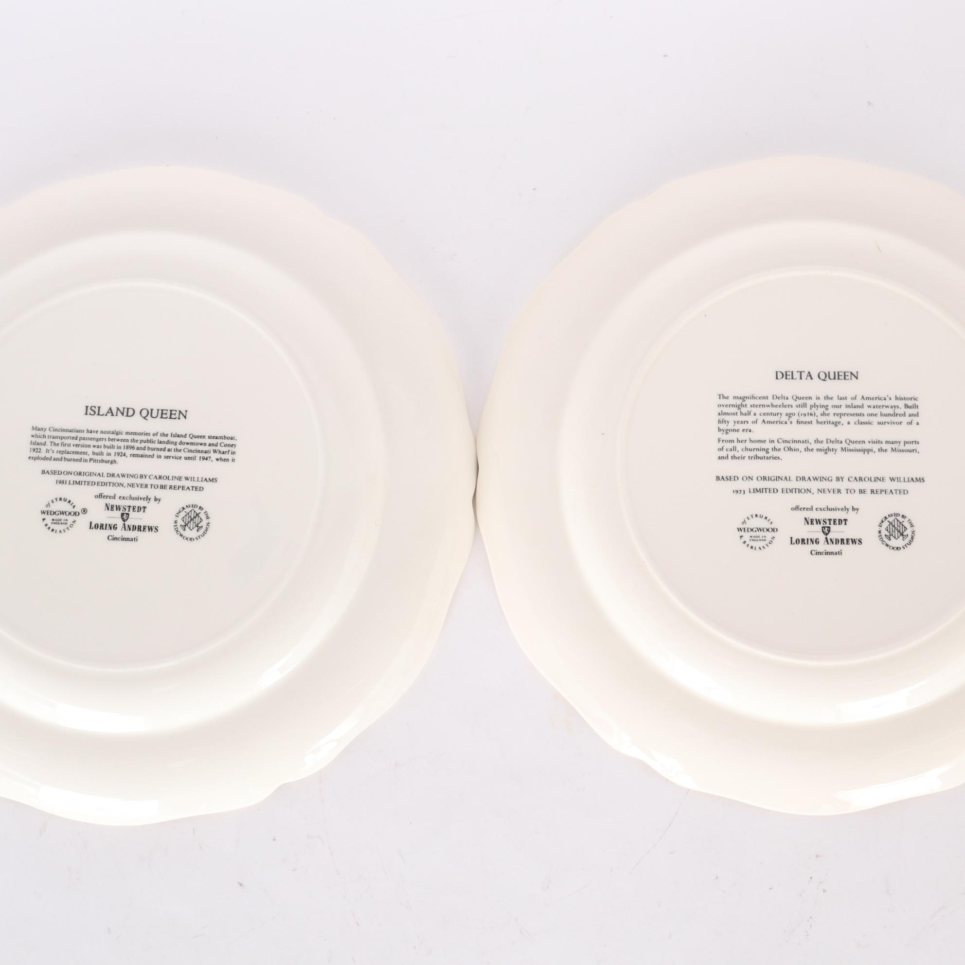 Wedgwood Caroline Williams "Views of Cincinnati" Collector's Plates and Books