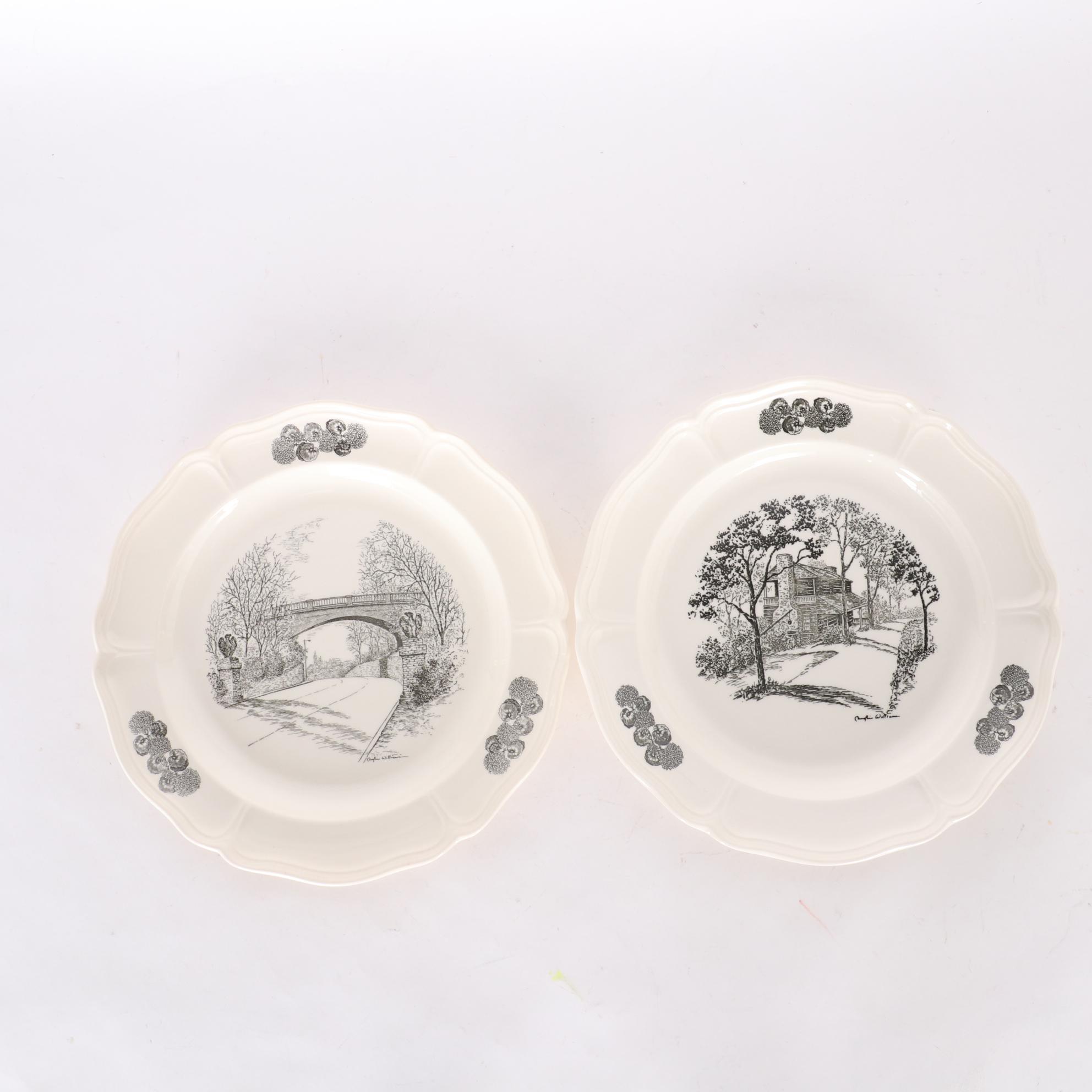 Wedgwood Caroline Williams "Views of Cincinnati" Collector's Plates and Books