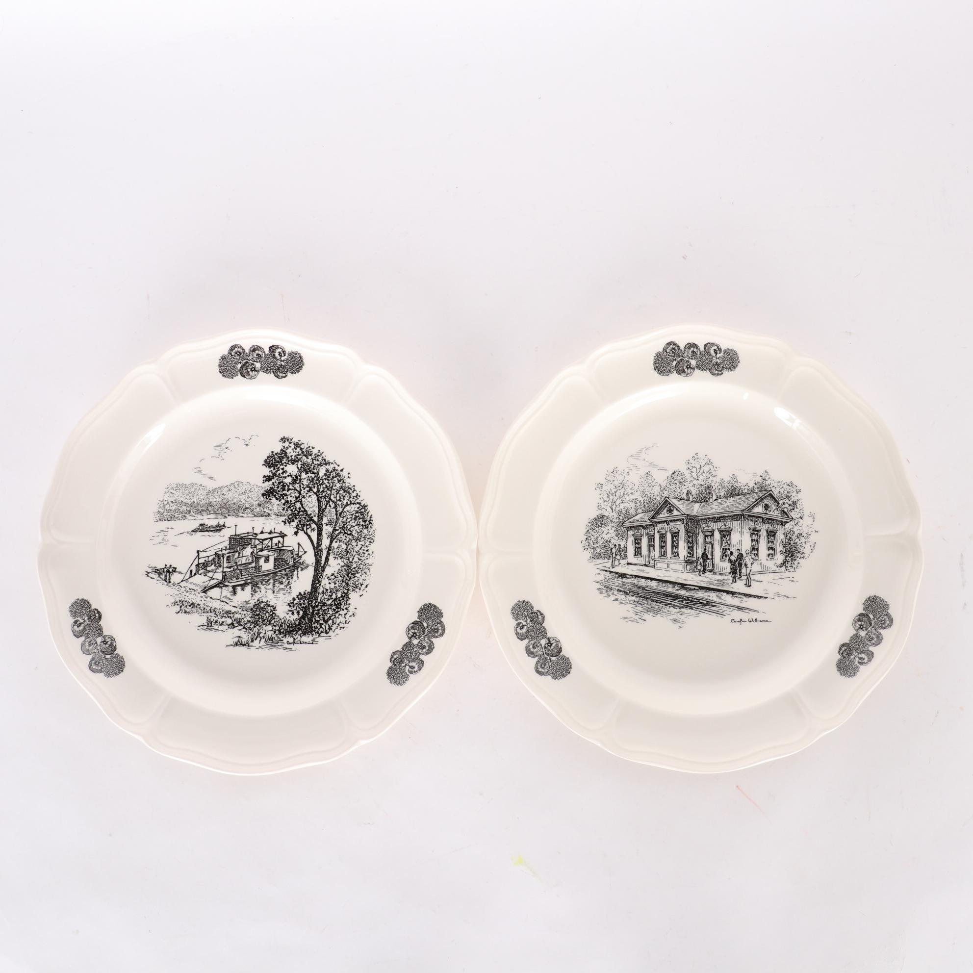 Wedgwood Caroline Williams "Views of Cincinnati" Collector's Plates and Books