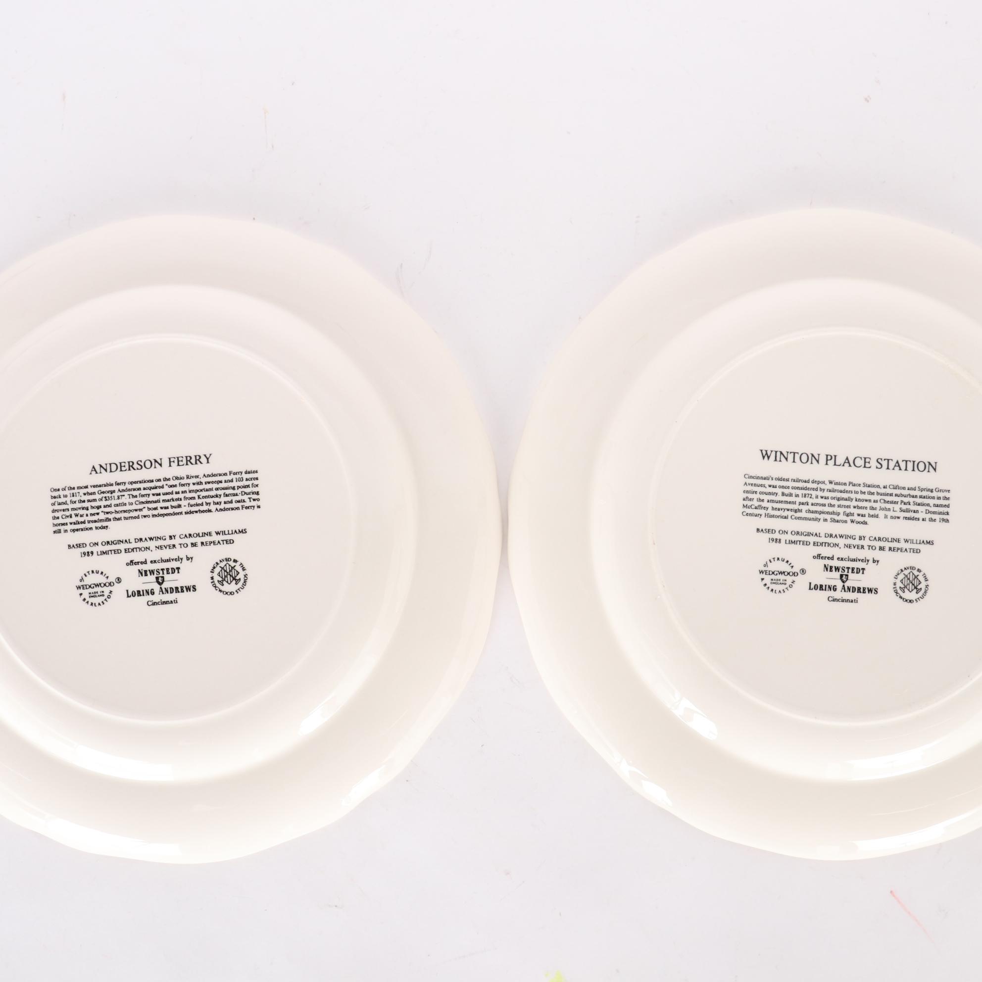 Wedgwood Caroline Williams "Views of Cincinnati" Collector's Plates and Books