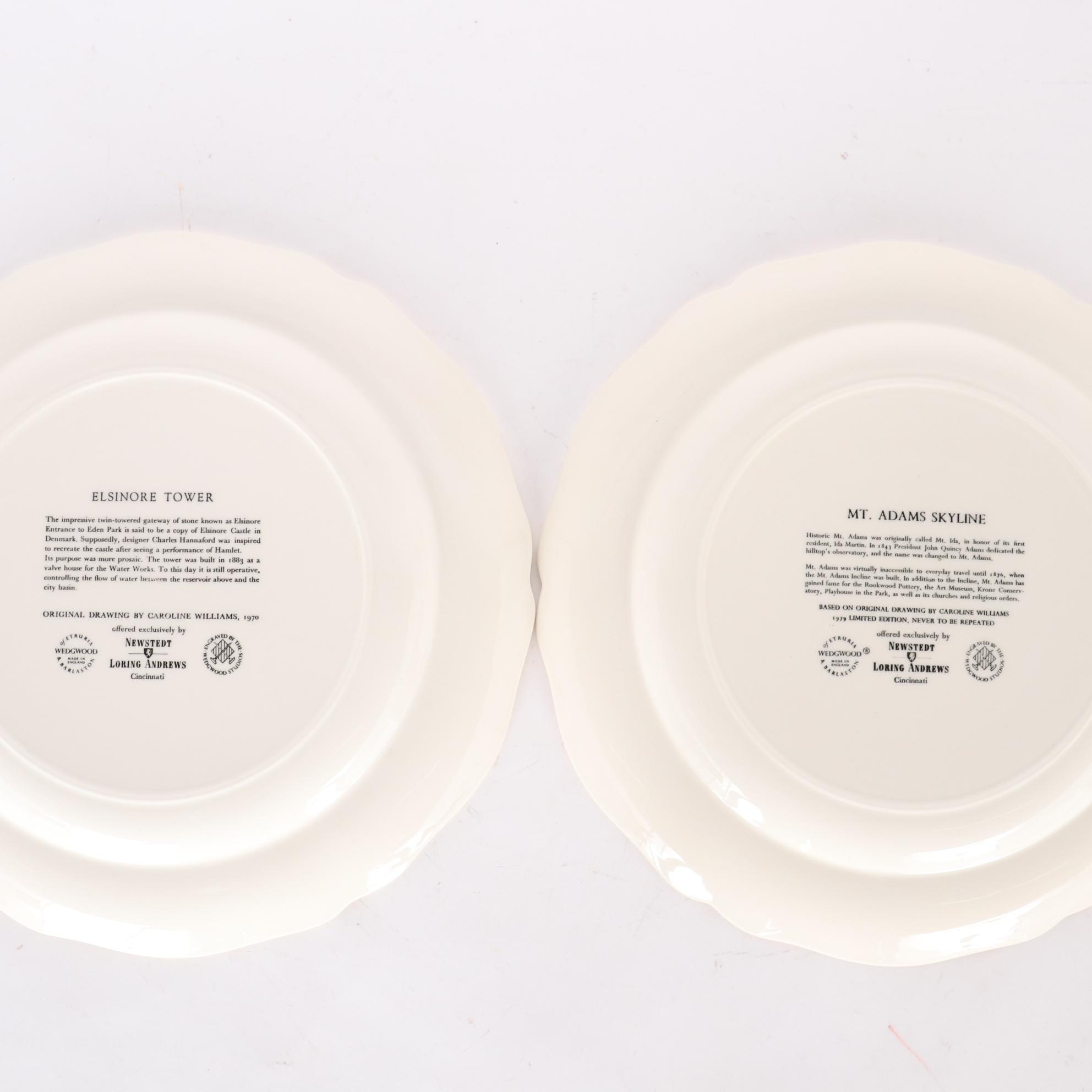 Wedgwood Caroline Williams "Views of Cincinnati" Collector's Plates and Books