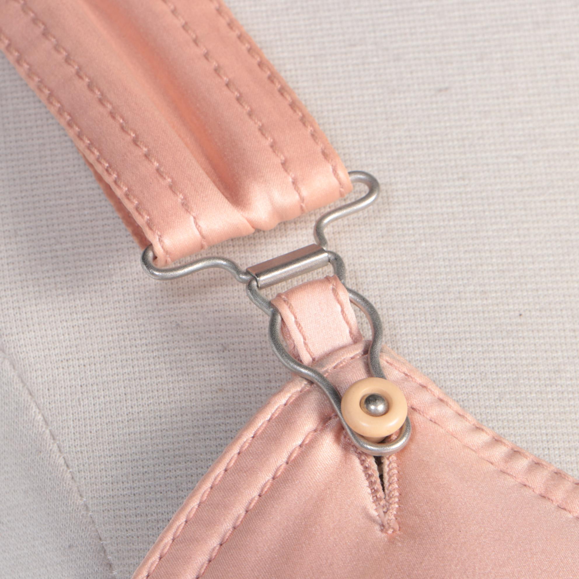 Jean Paul Gaultier Femme Peach Silk Overall Jumpsuit