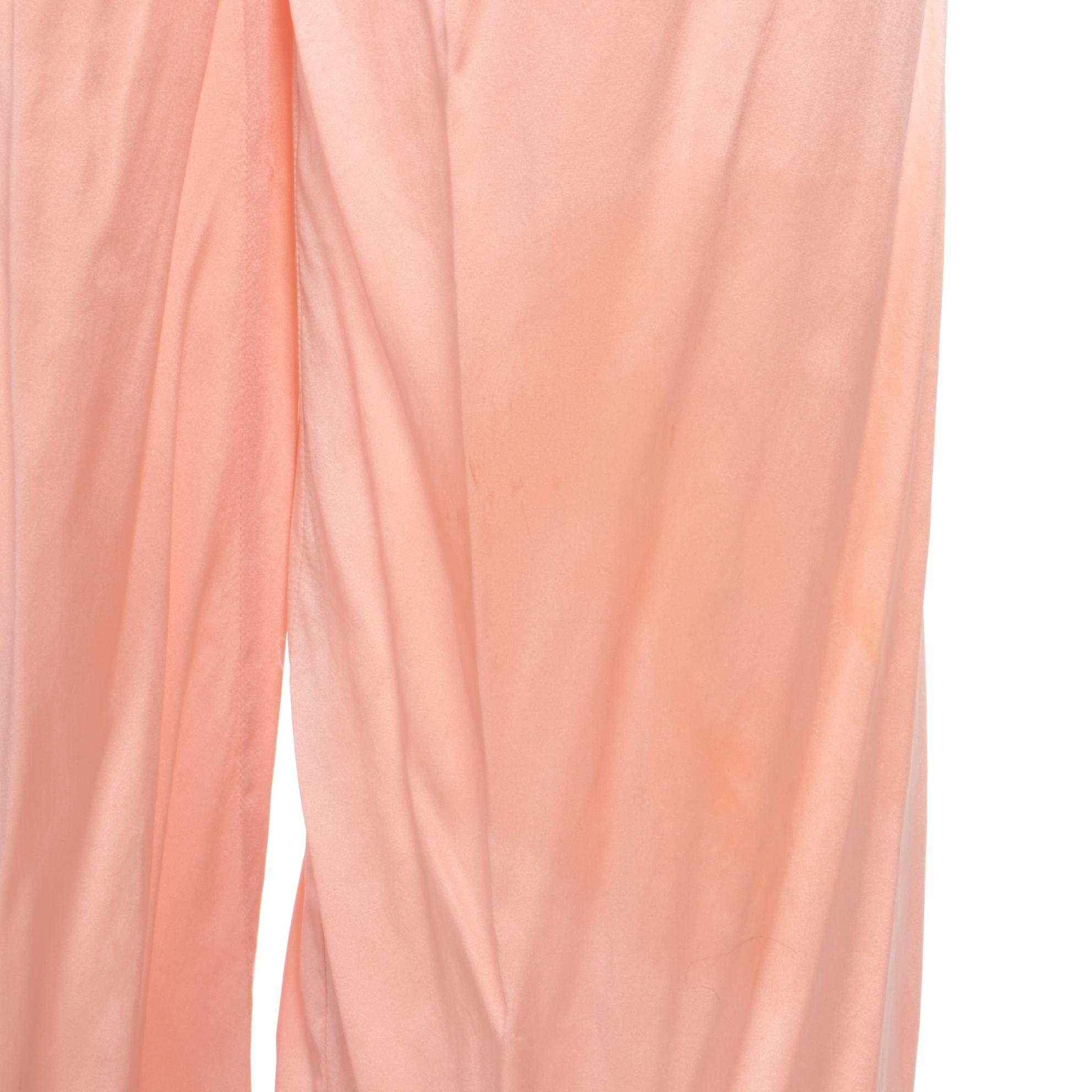 Jean Paul Gaultier Femme Peach Silk Overall Jumpsuit