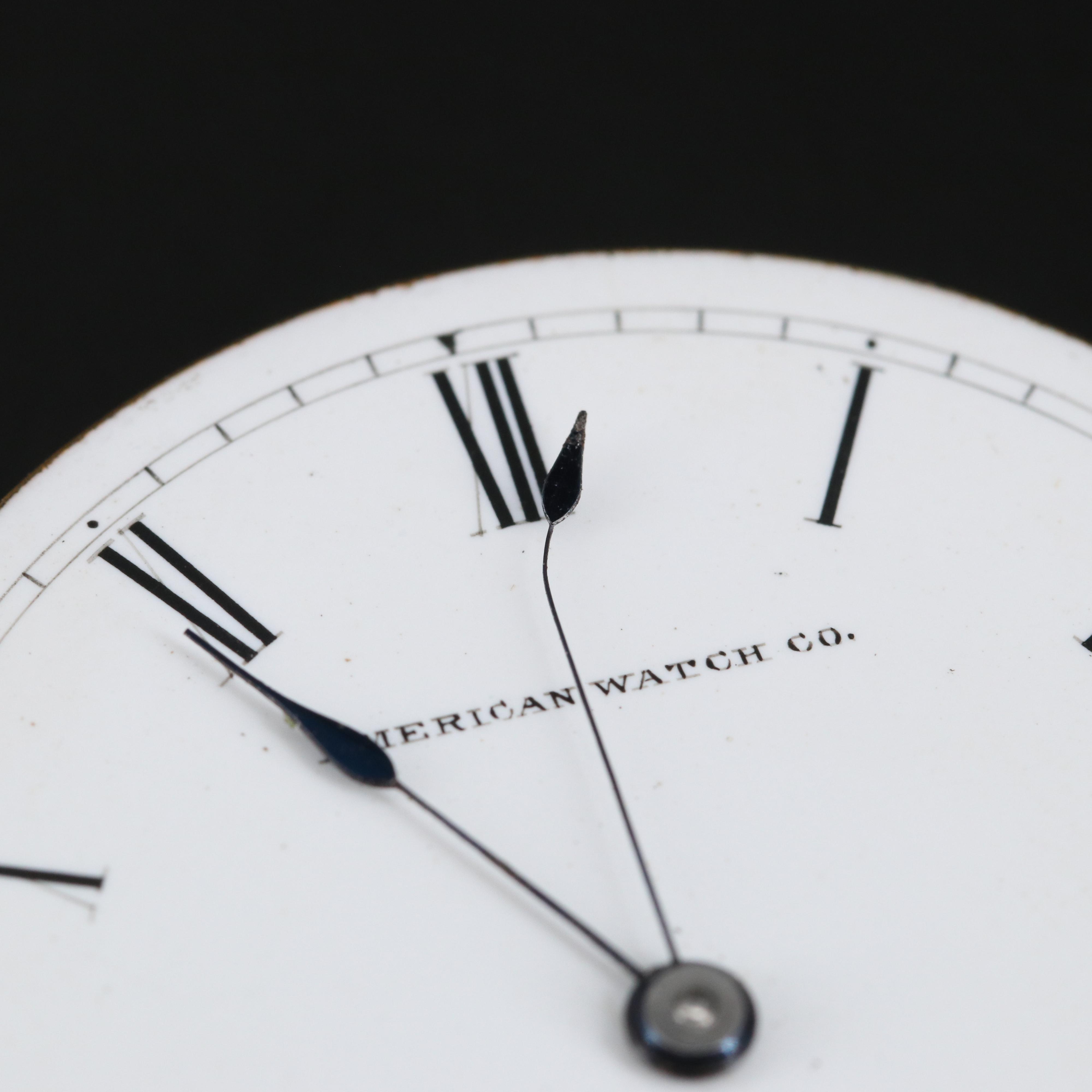 Three Pocket Watch Movements with Dials and Hands