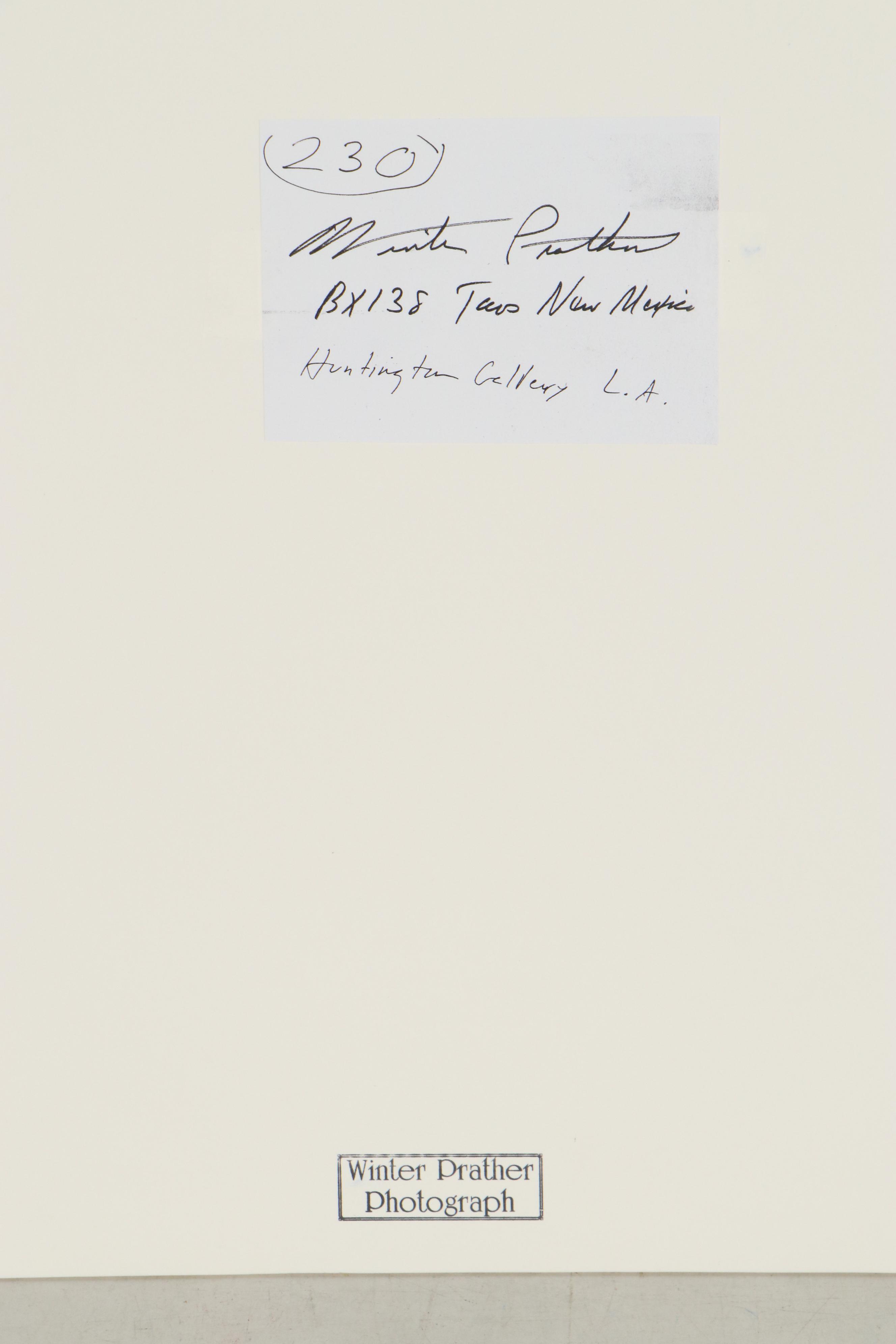 Winter Phillips Prather Silver Gelatin Photograph and Photography Book