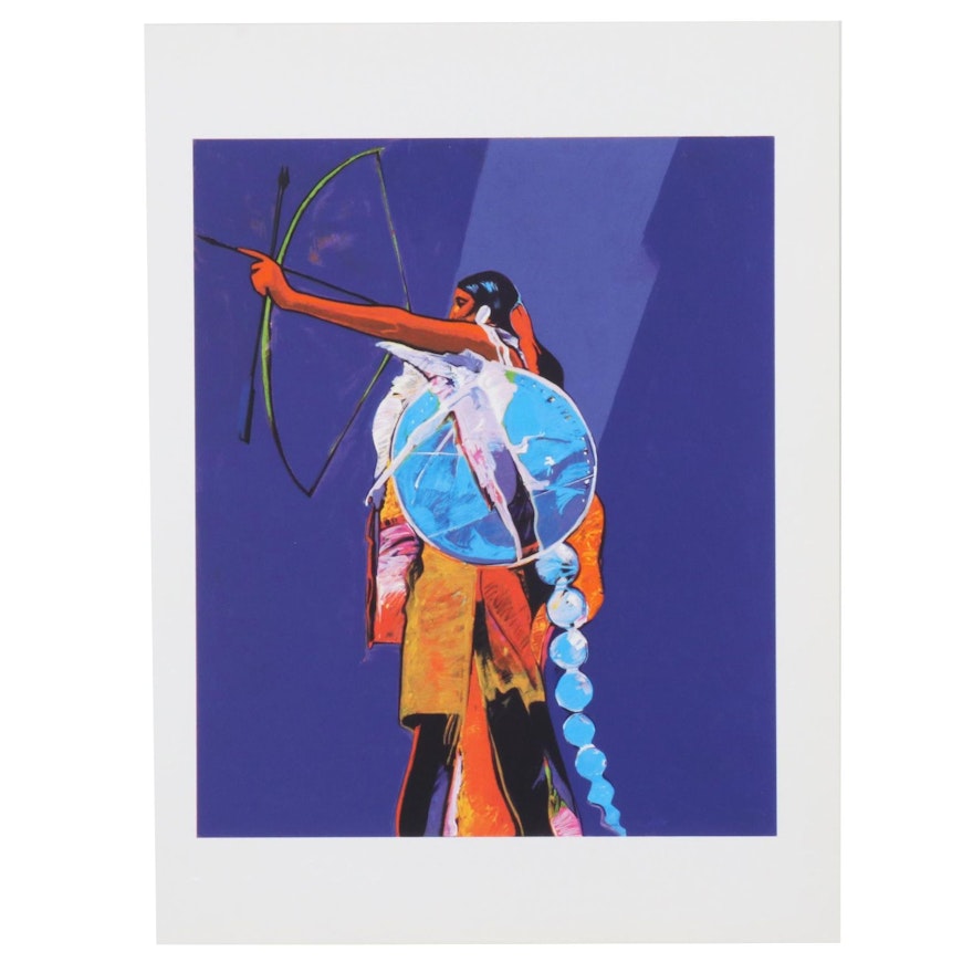 John Nieto Serigraph "Kiowa Archer," 1996