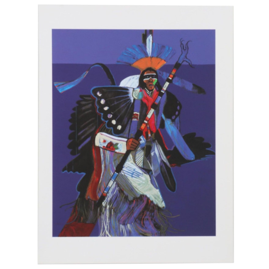 John Nieto Serigraph "Traditional Dancer," 1996