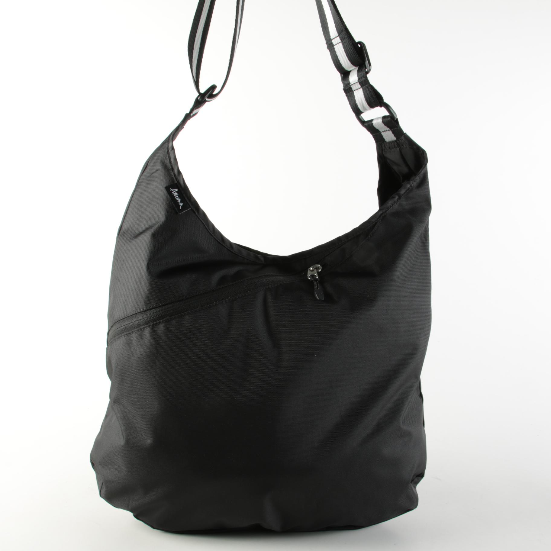 Aruna Black Hobo Bag and Saddle River Black Crochet Tote