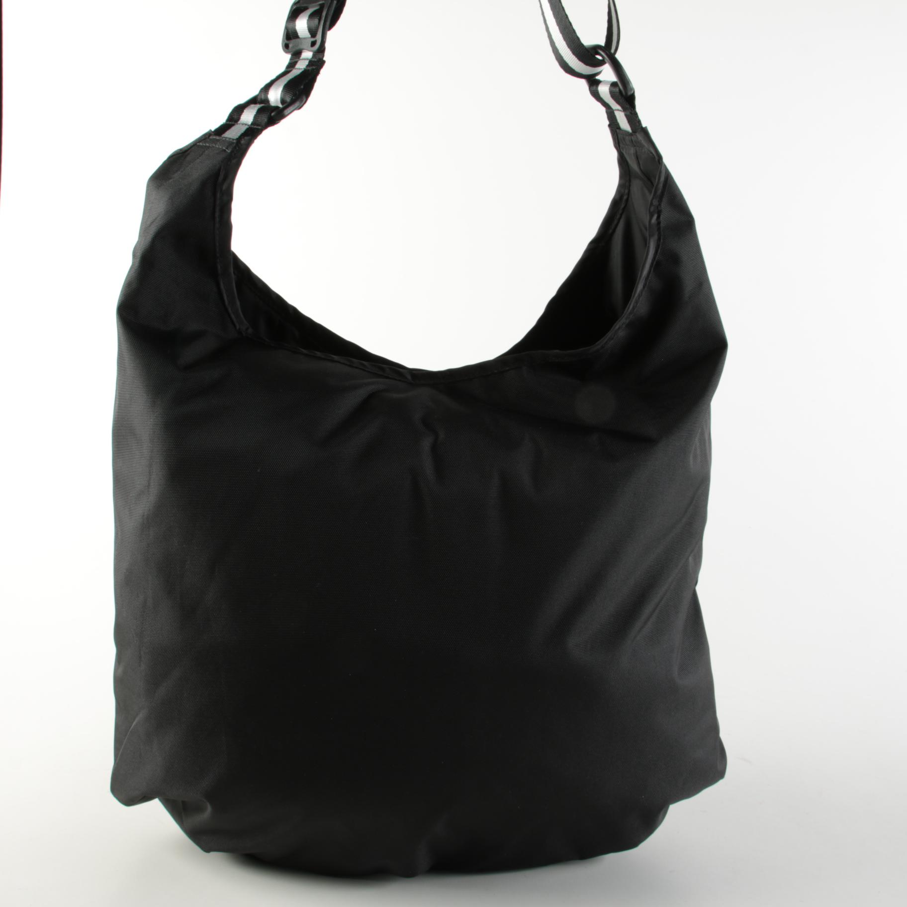 Aruna Black Hobo Bag and Saddle River Black Crochet Tote