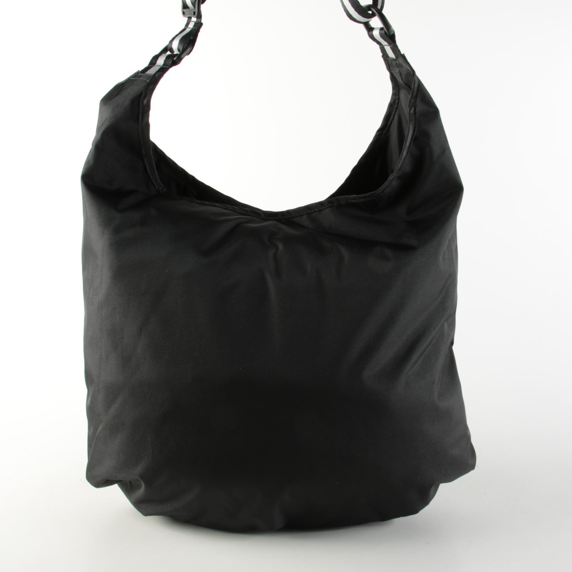 Aruna Black Hobo Bag and Saddle River Black Crochet Tote