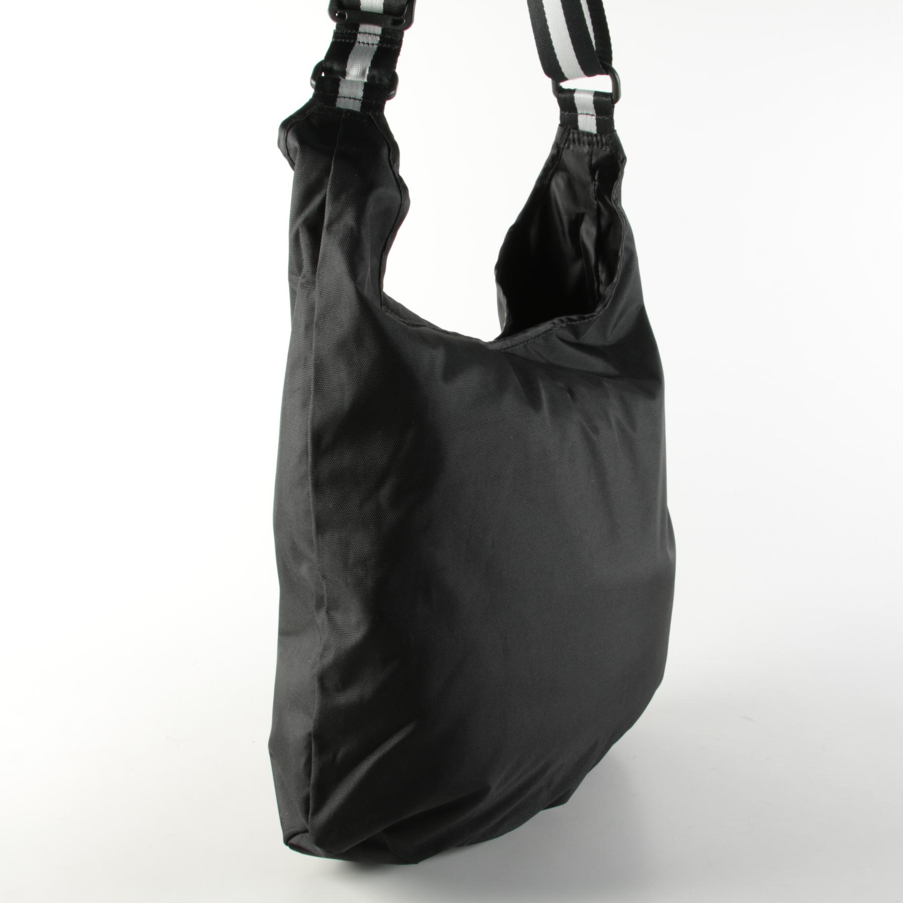 Aruna Black Hobo Bag and Saddle River Black Crochet Tote