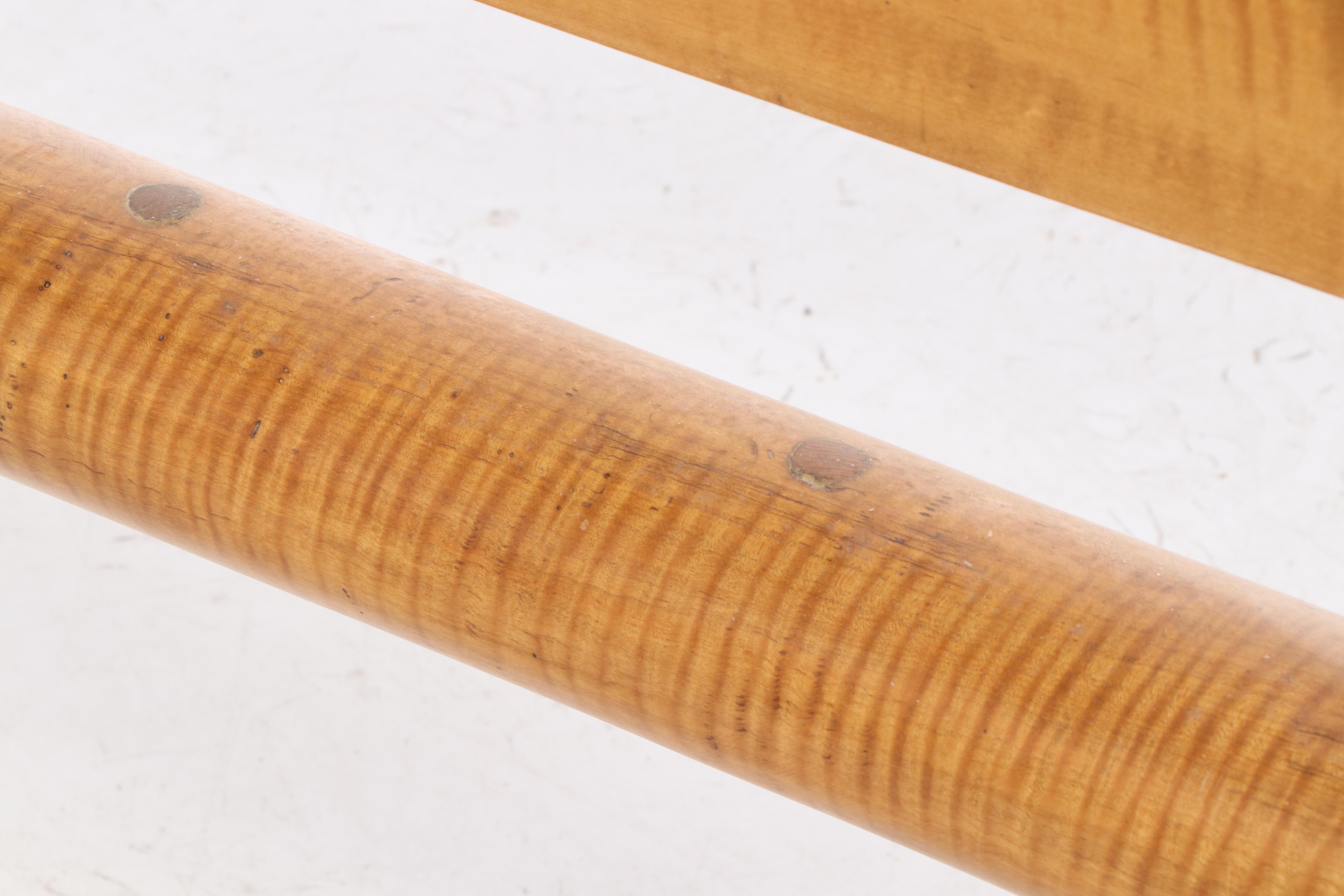 American Primitive Tiger Maple Full Size Bed Frame, 1830-1840