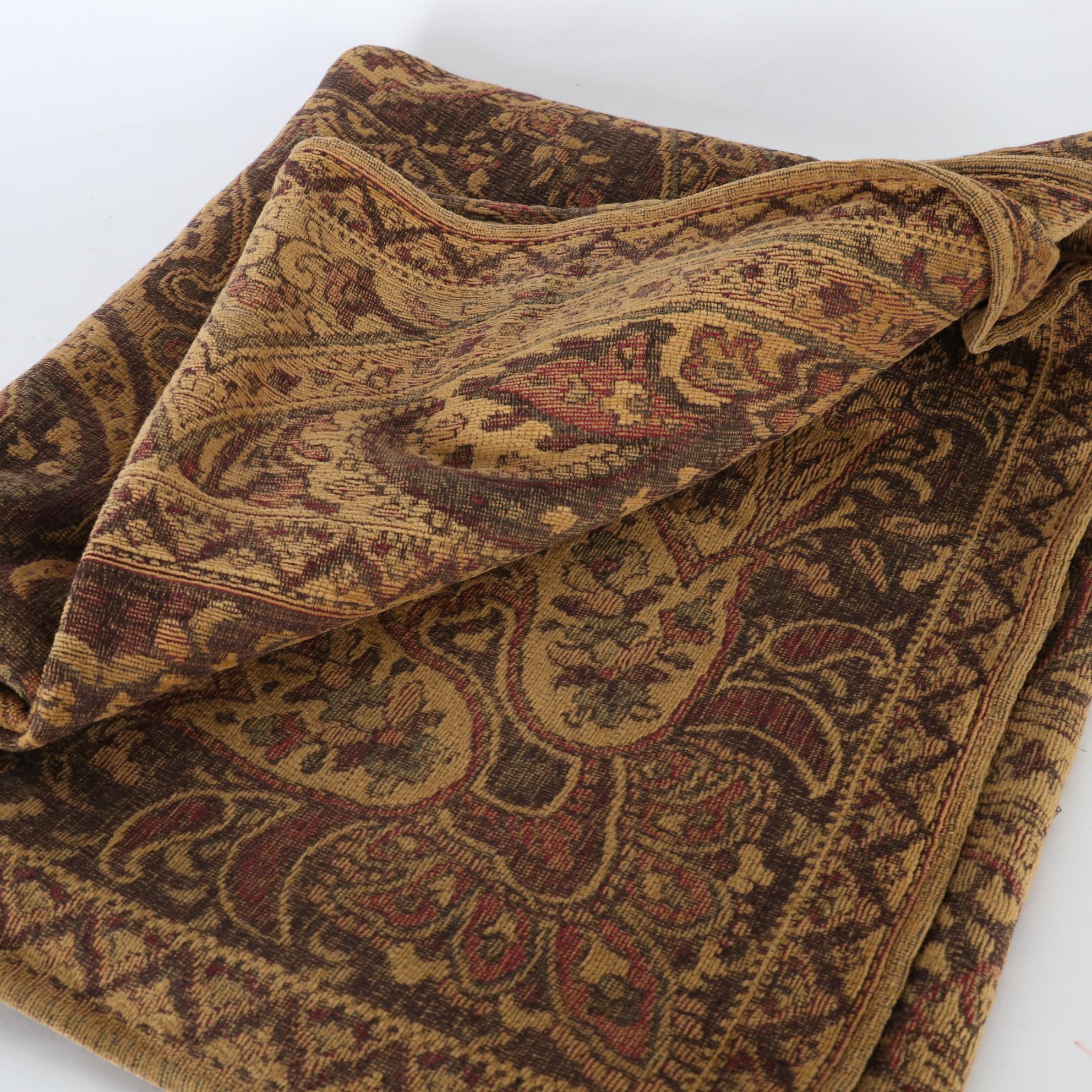 Malabar Grove Ltd. Machine-Woven Paisley Cotton Throw Blanket