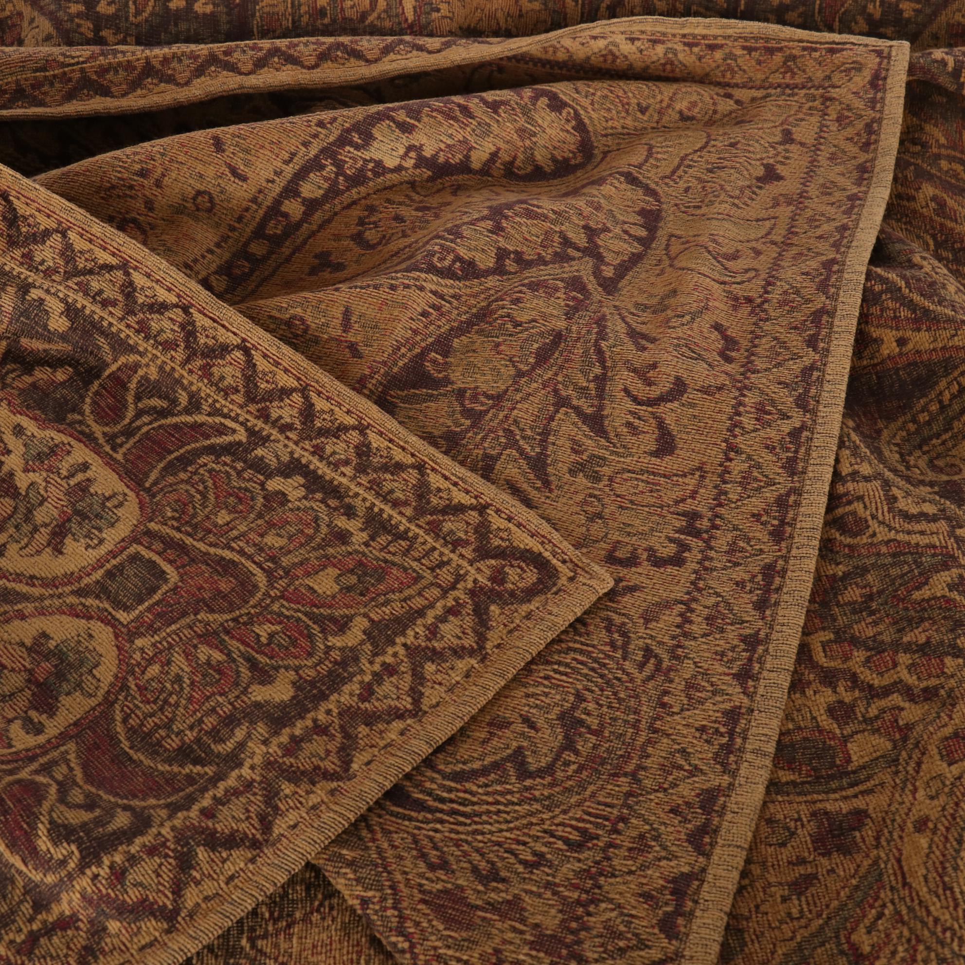 Malabar Grove Ltd. Machine-Woven Paisley Cotton Throw Blanket