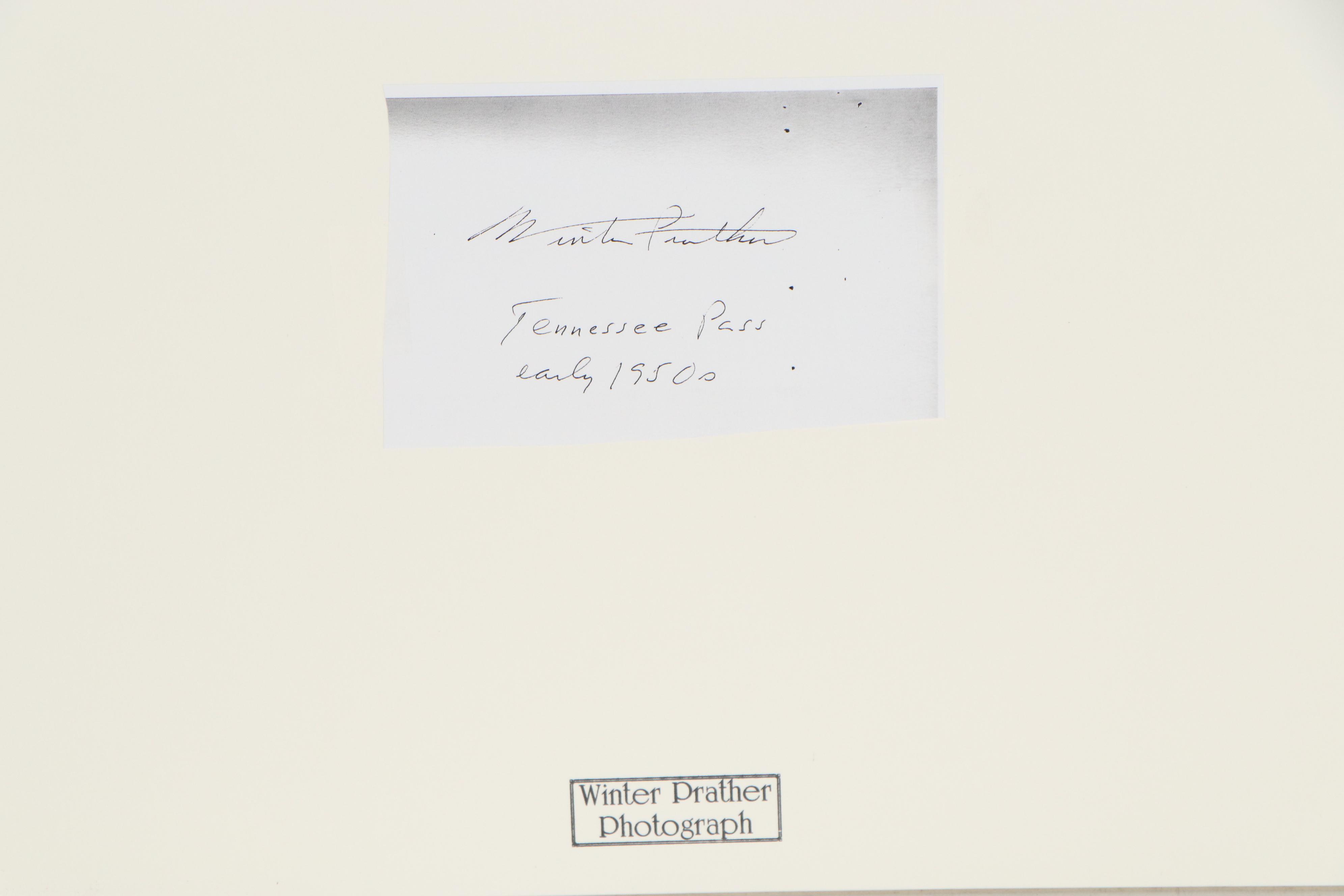 Winter Prather Silver Gelatin Photograph "Tennessee Pass" and Photography Book