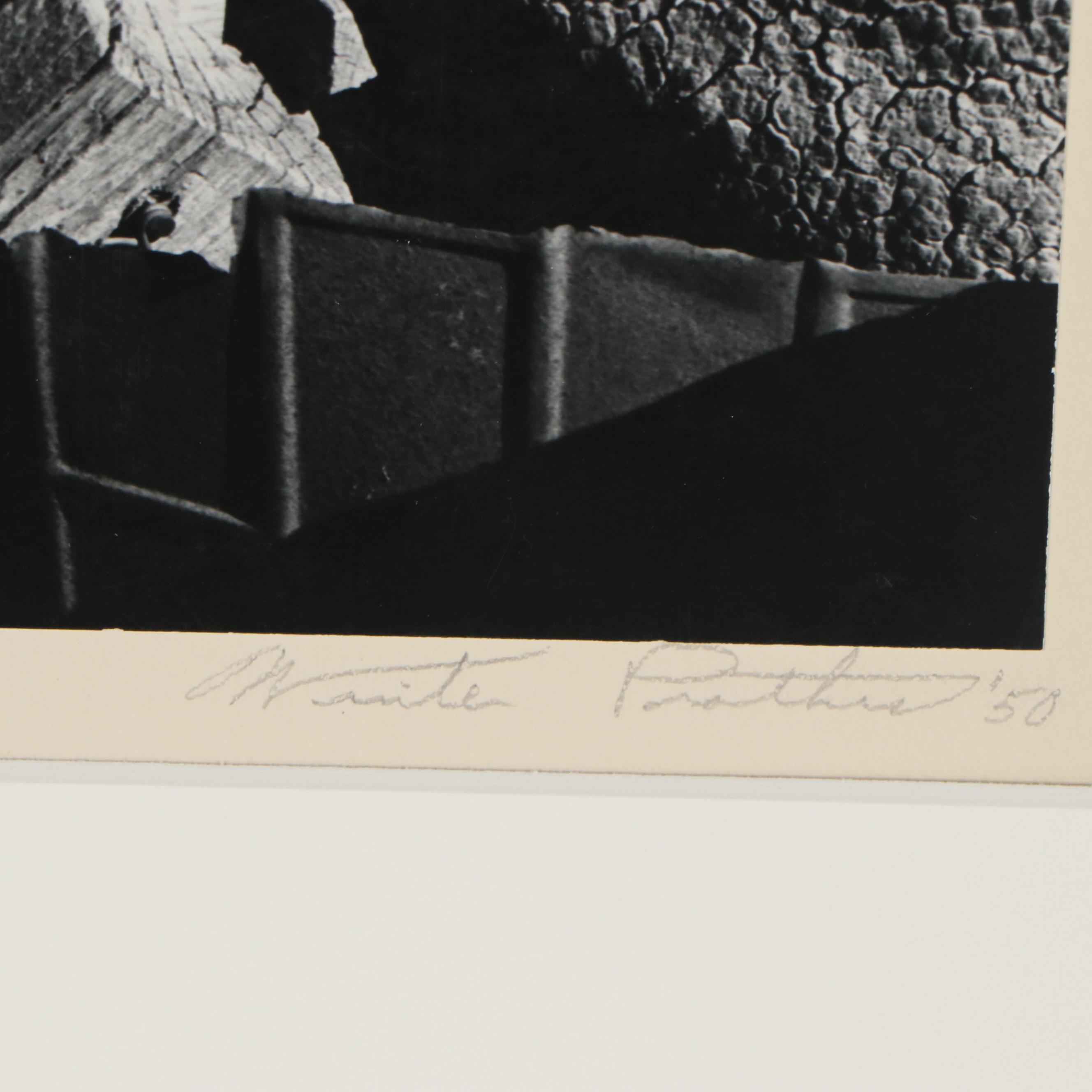 Winter Prather Silver Gelatin Photograph "Still Life," 1950 and Photography Book