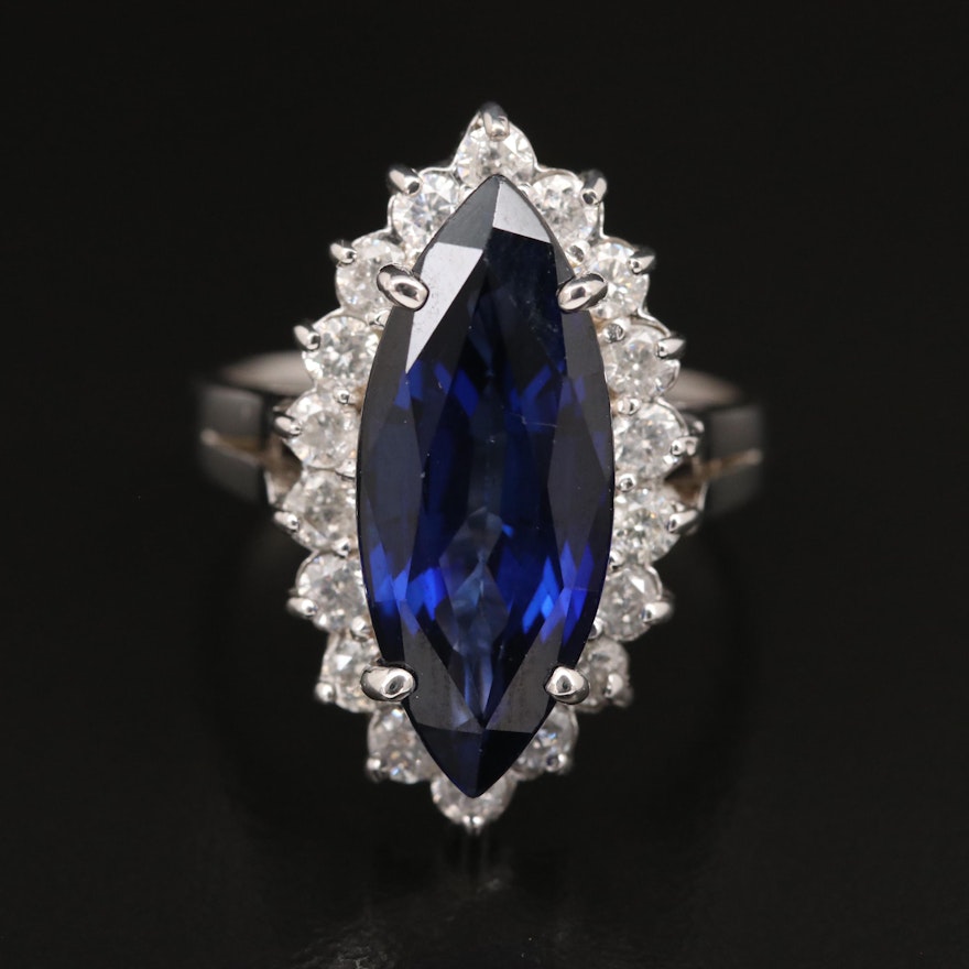 14K Sapphire and 1.02 CTW Diamond Ring