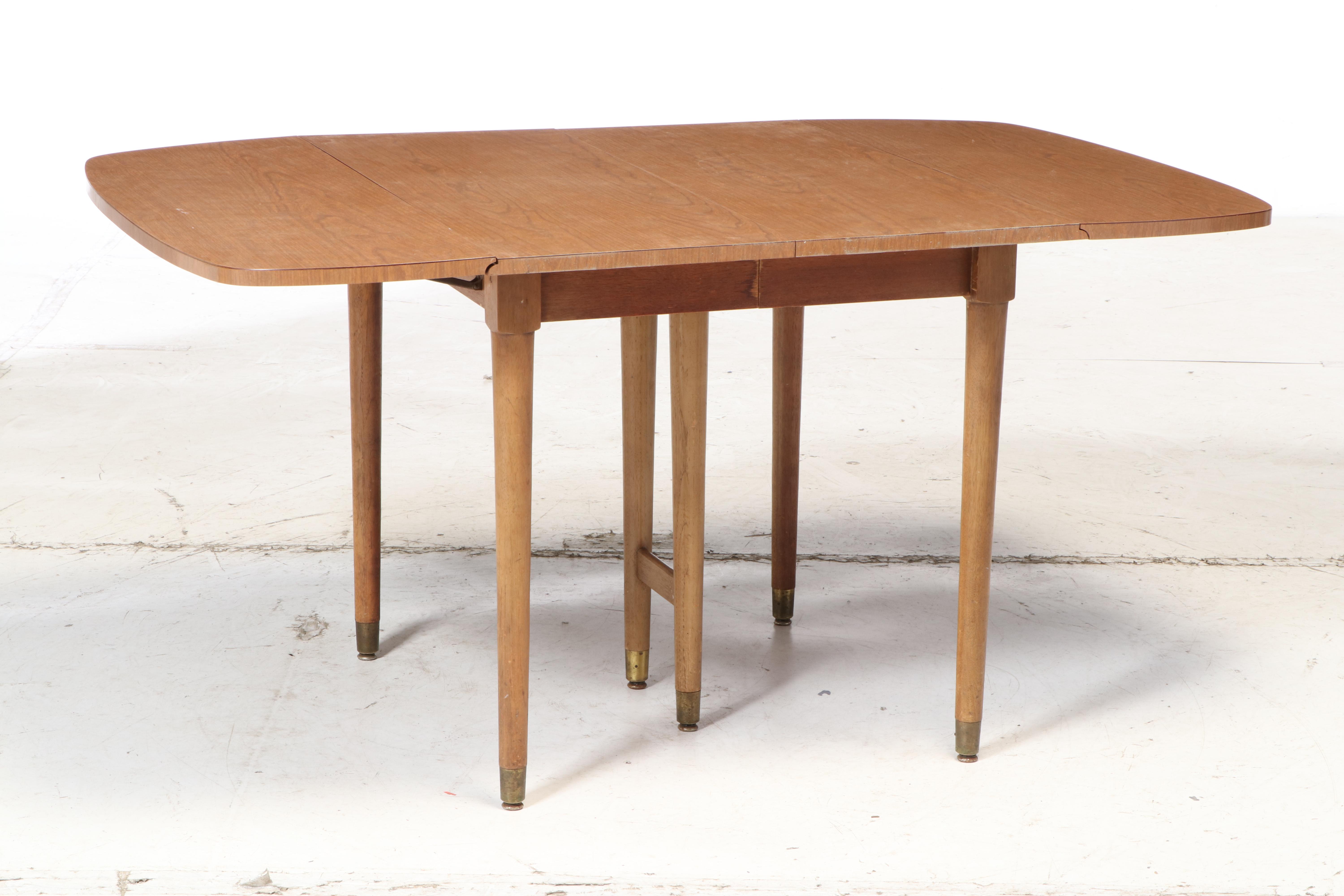 Drexel "Biscayne" Mid Century Modern Laminate Top Table with Side Chairs