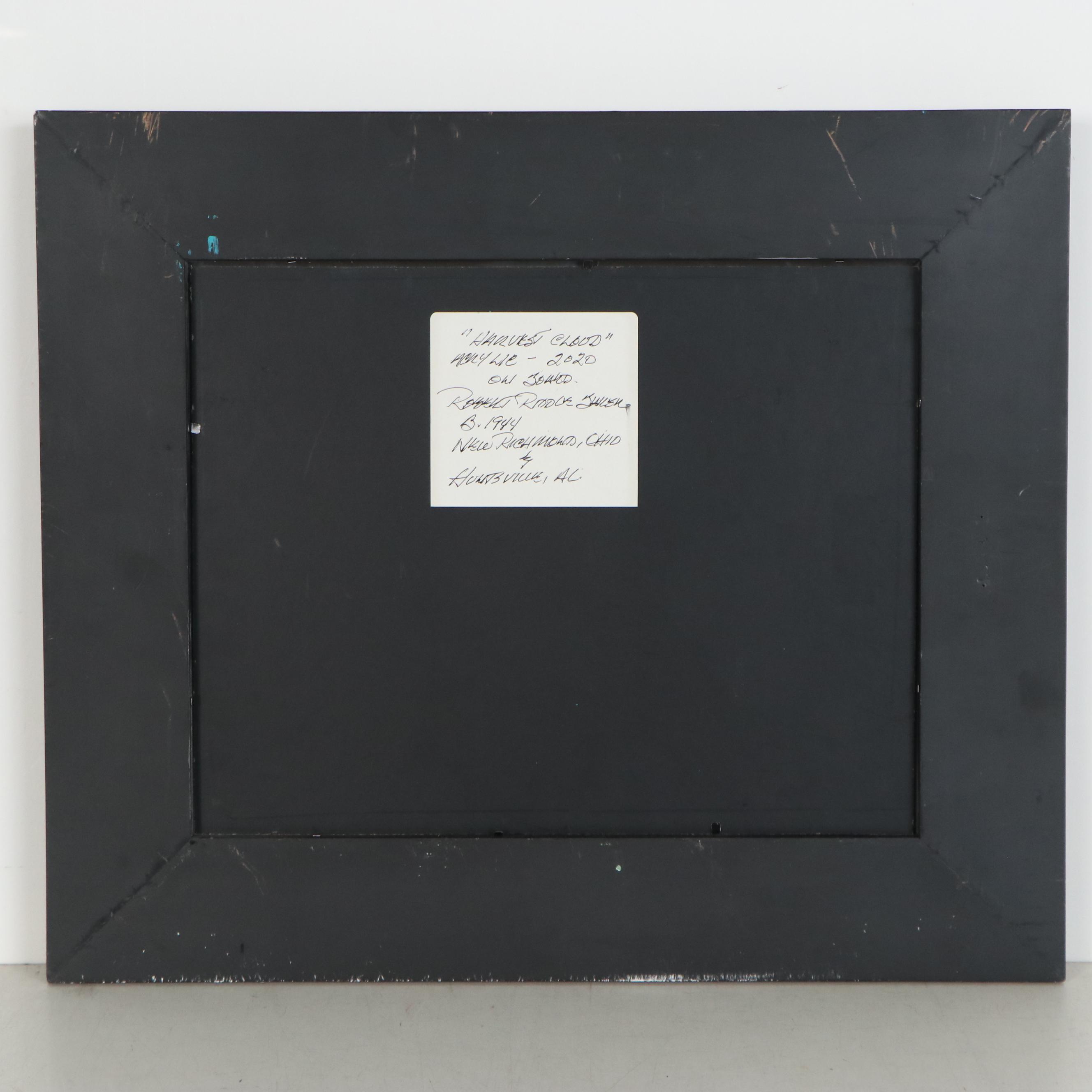 Robert Riddle Baker Acrylic Painting "Harvest Cloud"