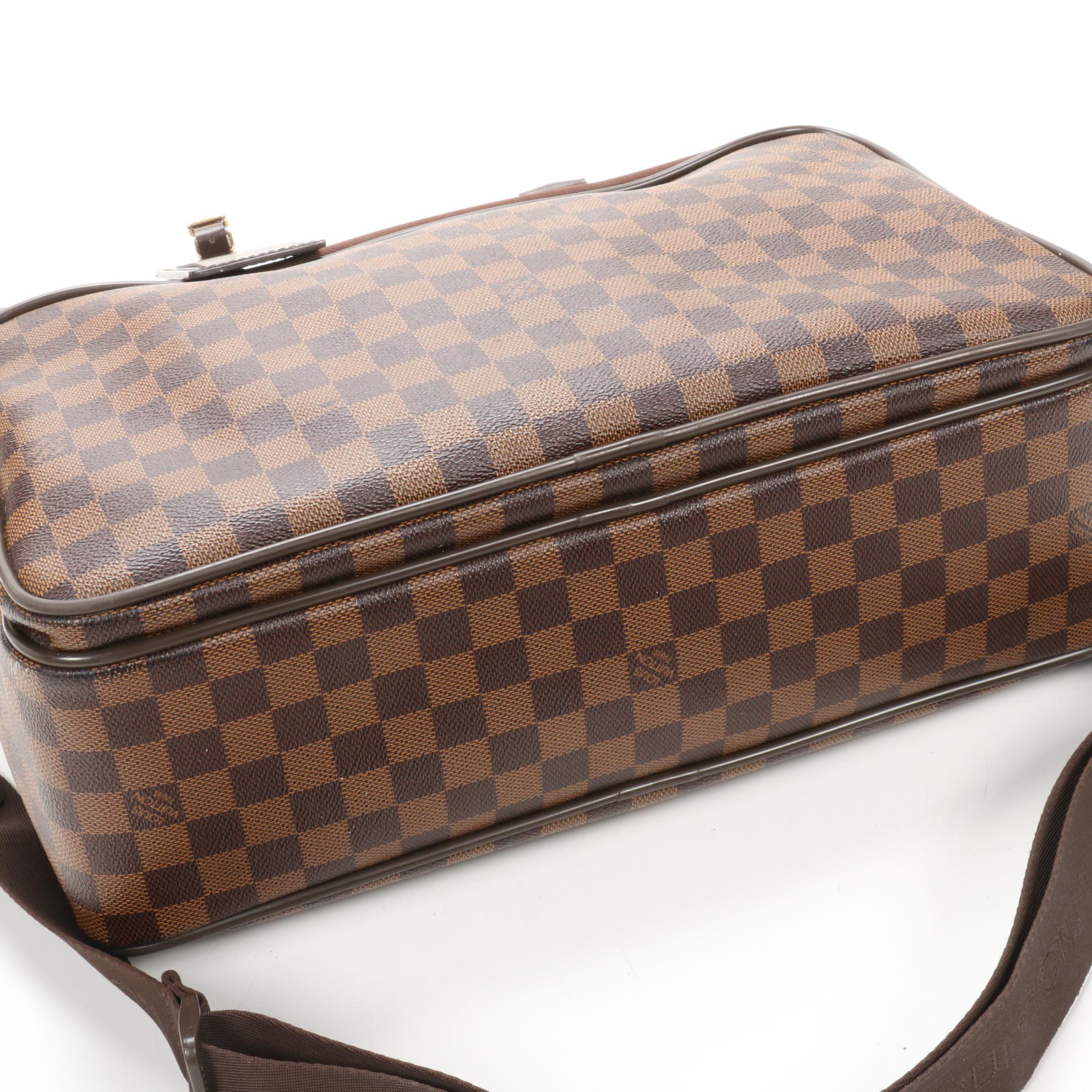 Louis Vuitton Icare Travel Bag in Damier Ebene Canvas and Smooth Leather