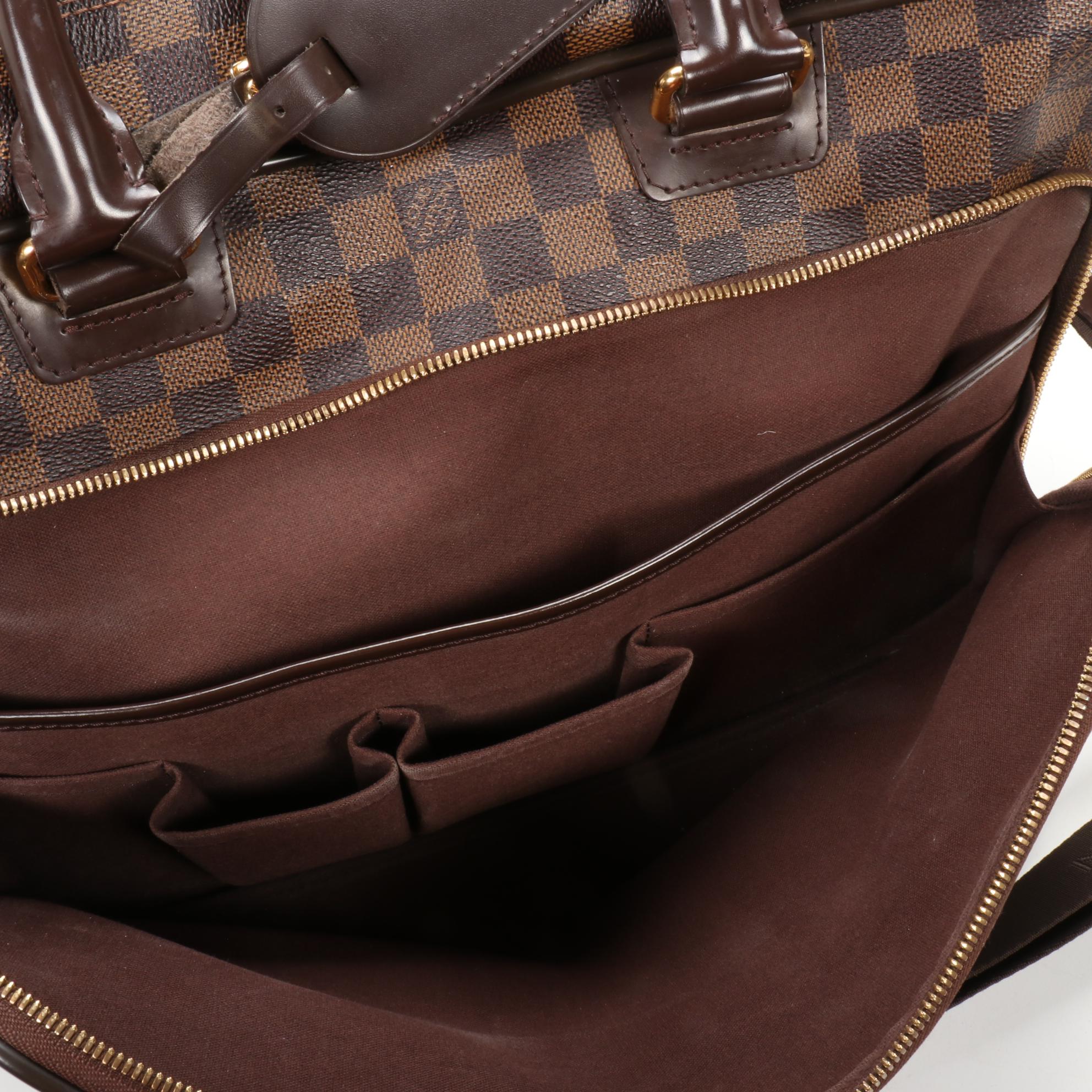 Louis Vuitton Icare Travel Bag in Damier Ebene Canvas and Smooth Leather