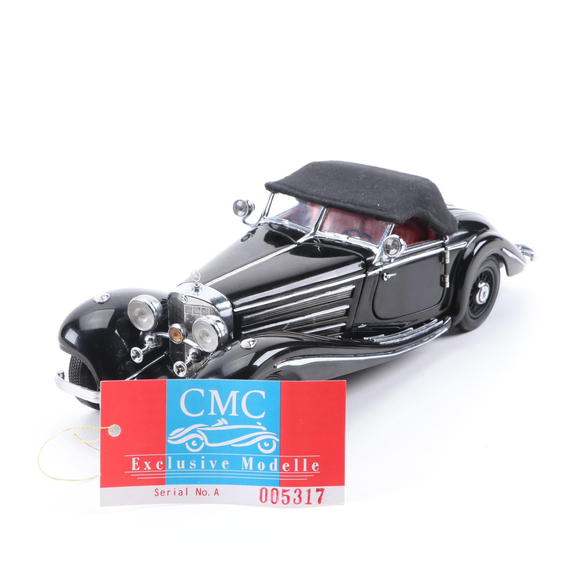 CMC 1936 Mercedes-Benz 500K "Spezialroadster" 1:24 Scale Model Car