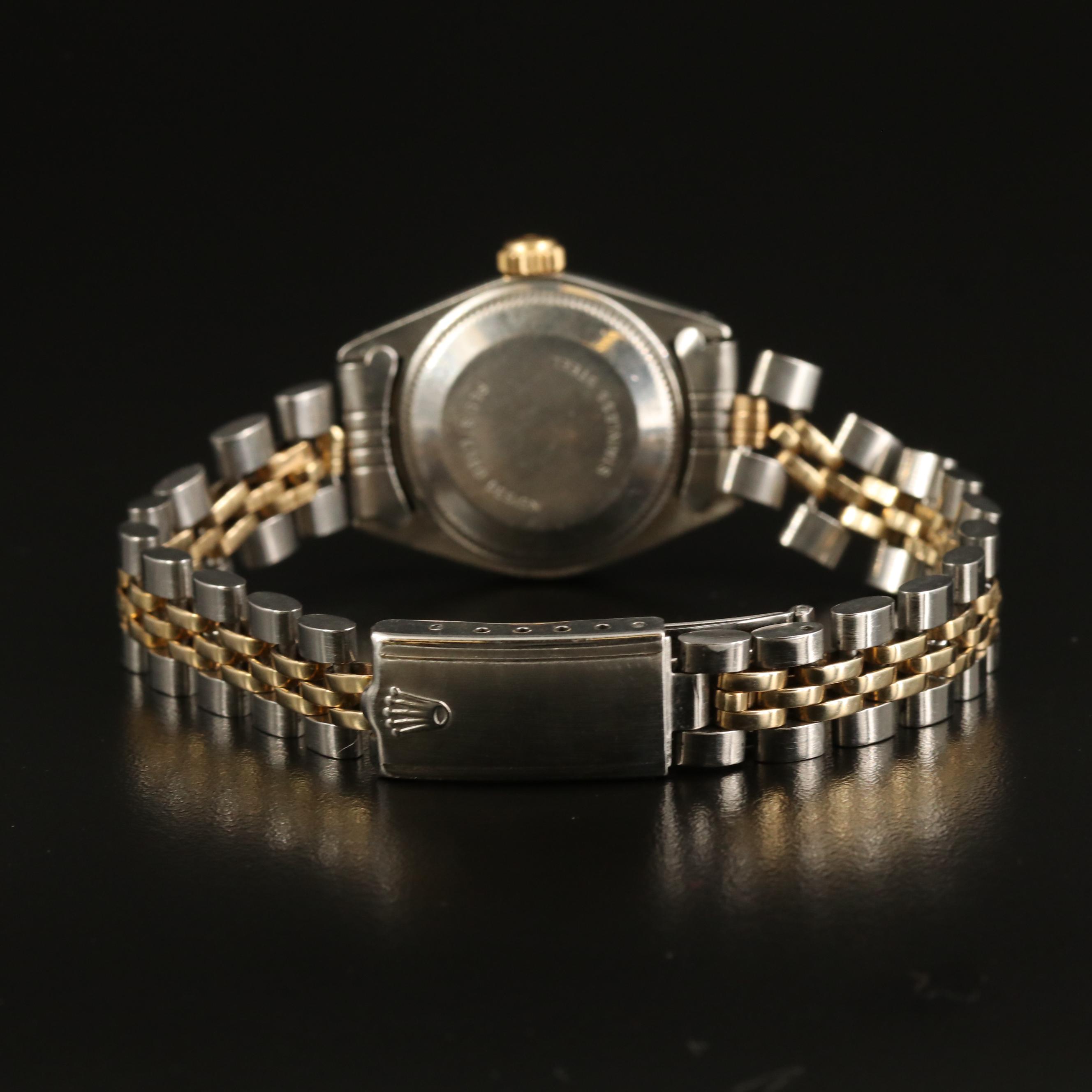 1979 Rolex Oyster Perpetual Date 14K Gold and Stainless Steel Watch