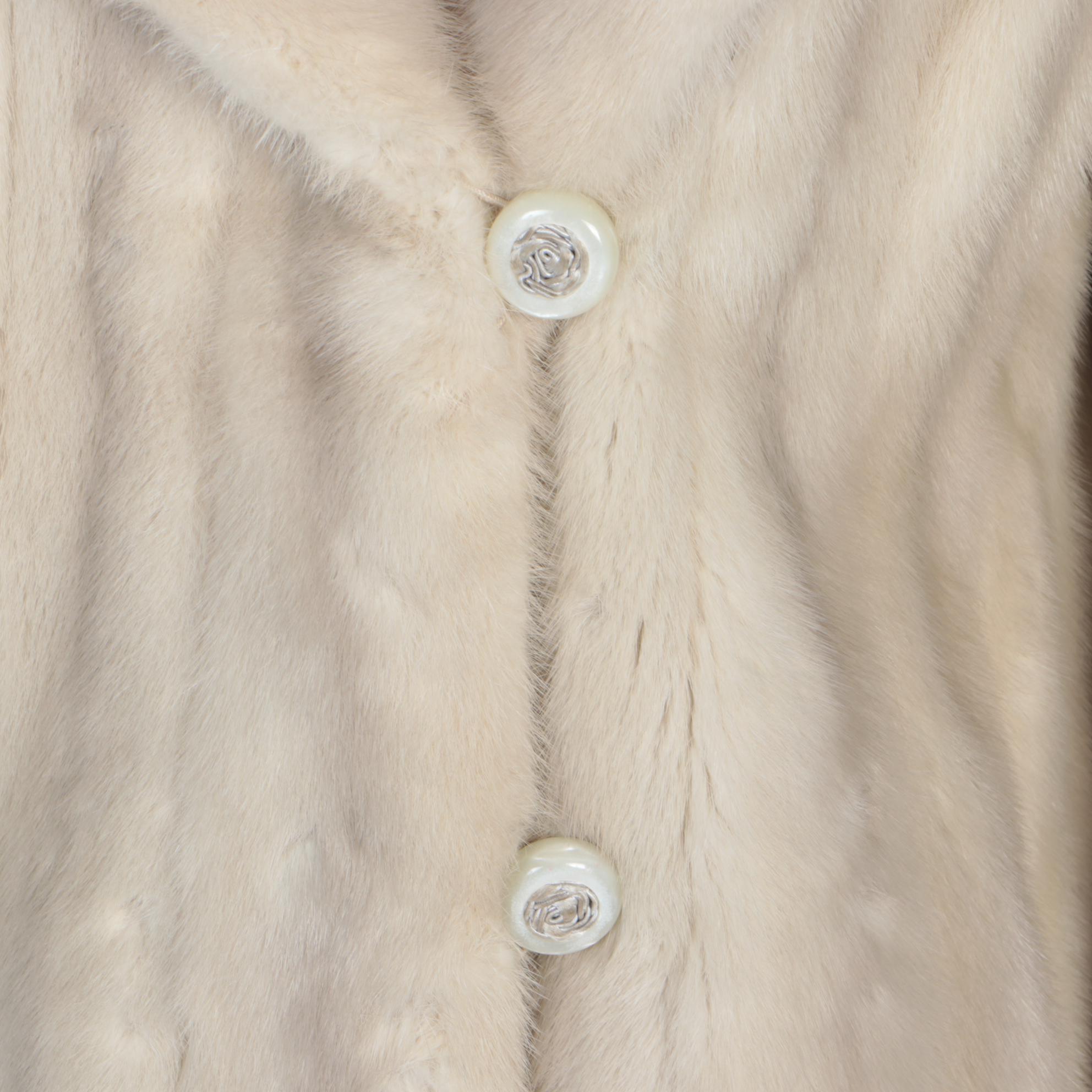 Mink Fur Stroller Coat with Shawl Collar from Clearfield Furs