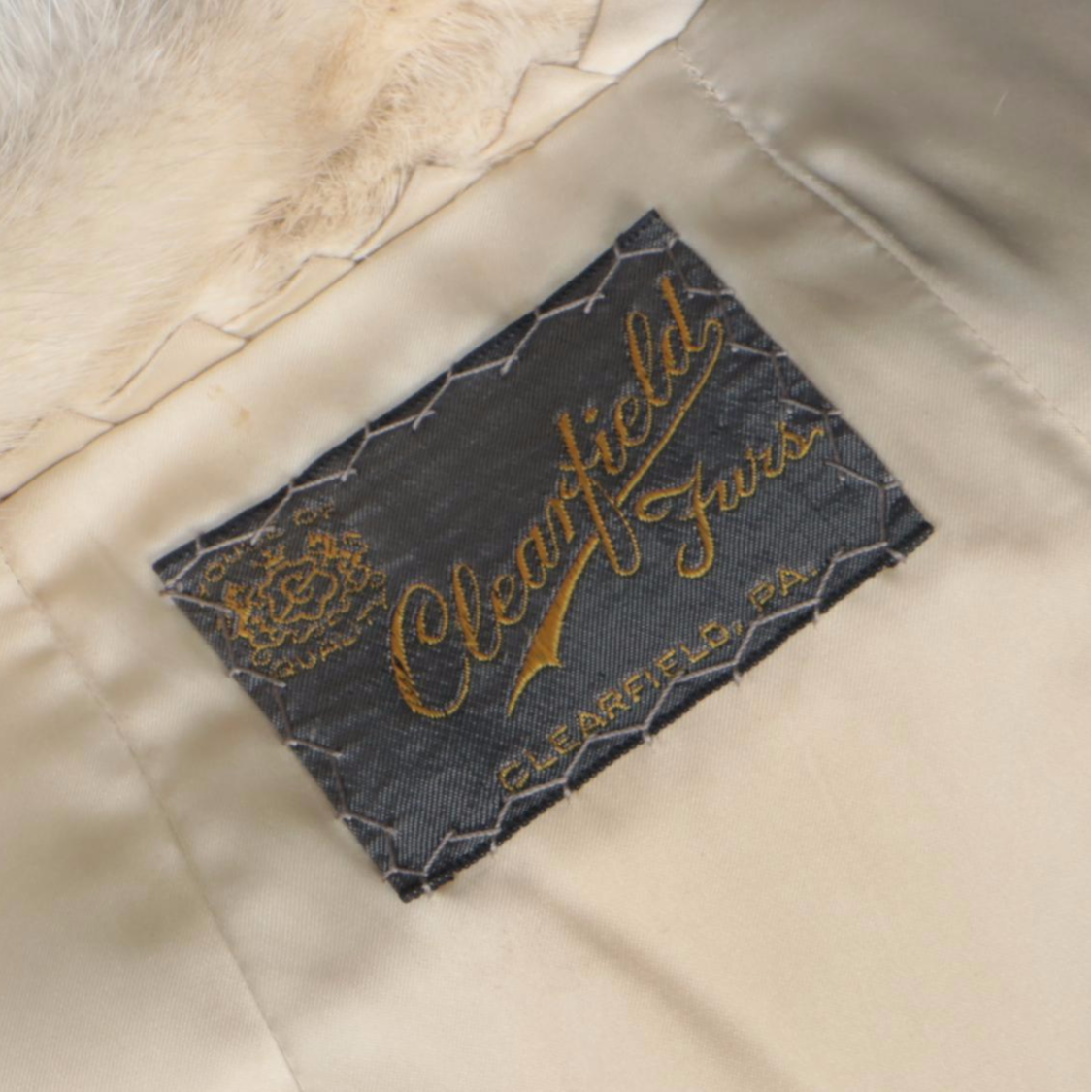 Mink Fur Stroller Coat with Shawl Collar from Clearfield Furs