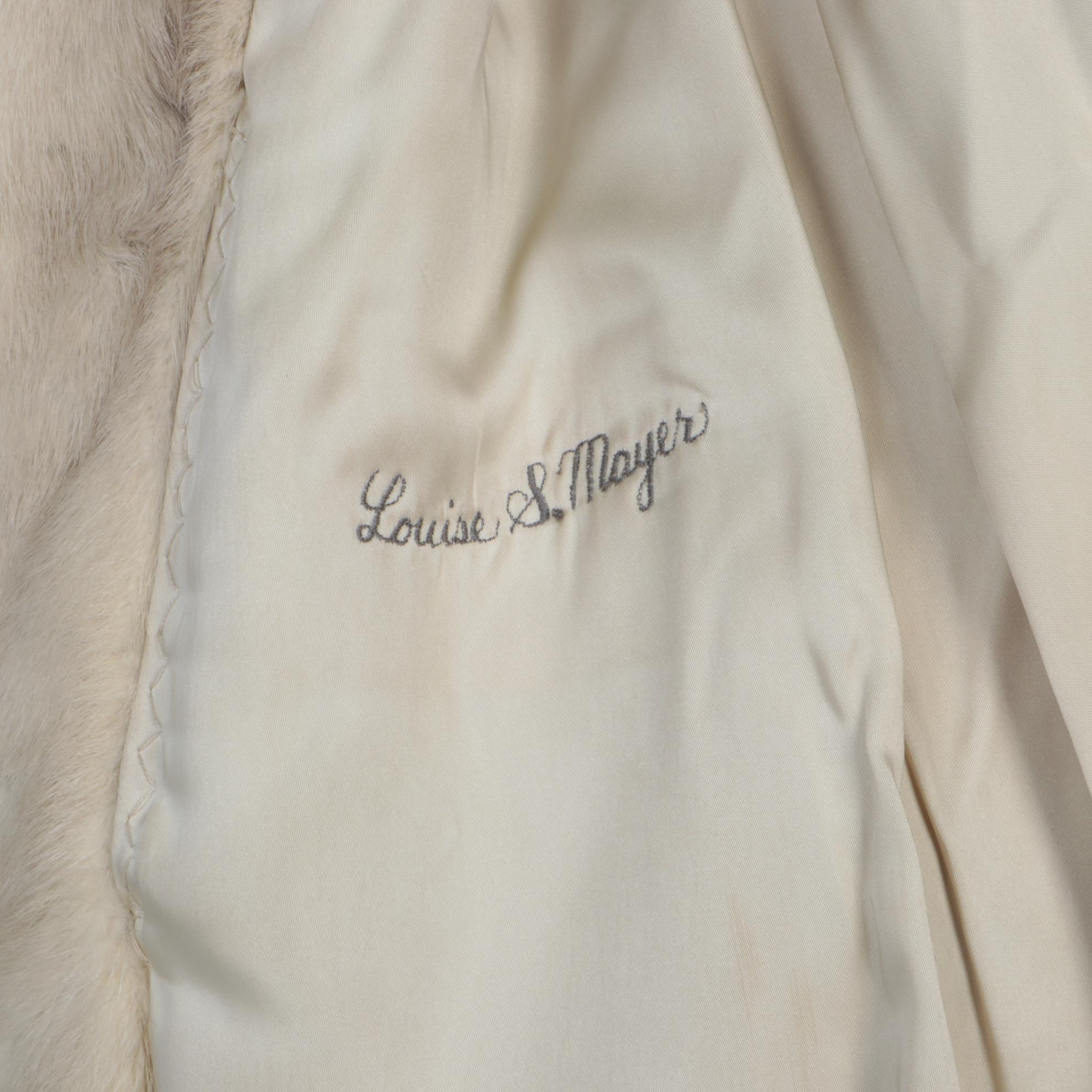 Mink Fur Stroller Coat with Shawl Collar from Clearfield Furs