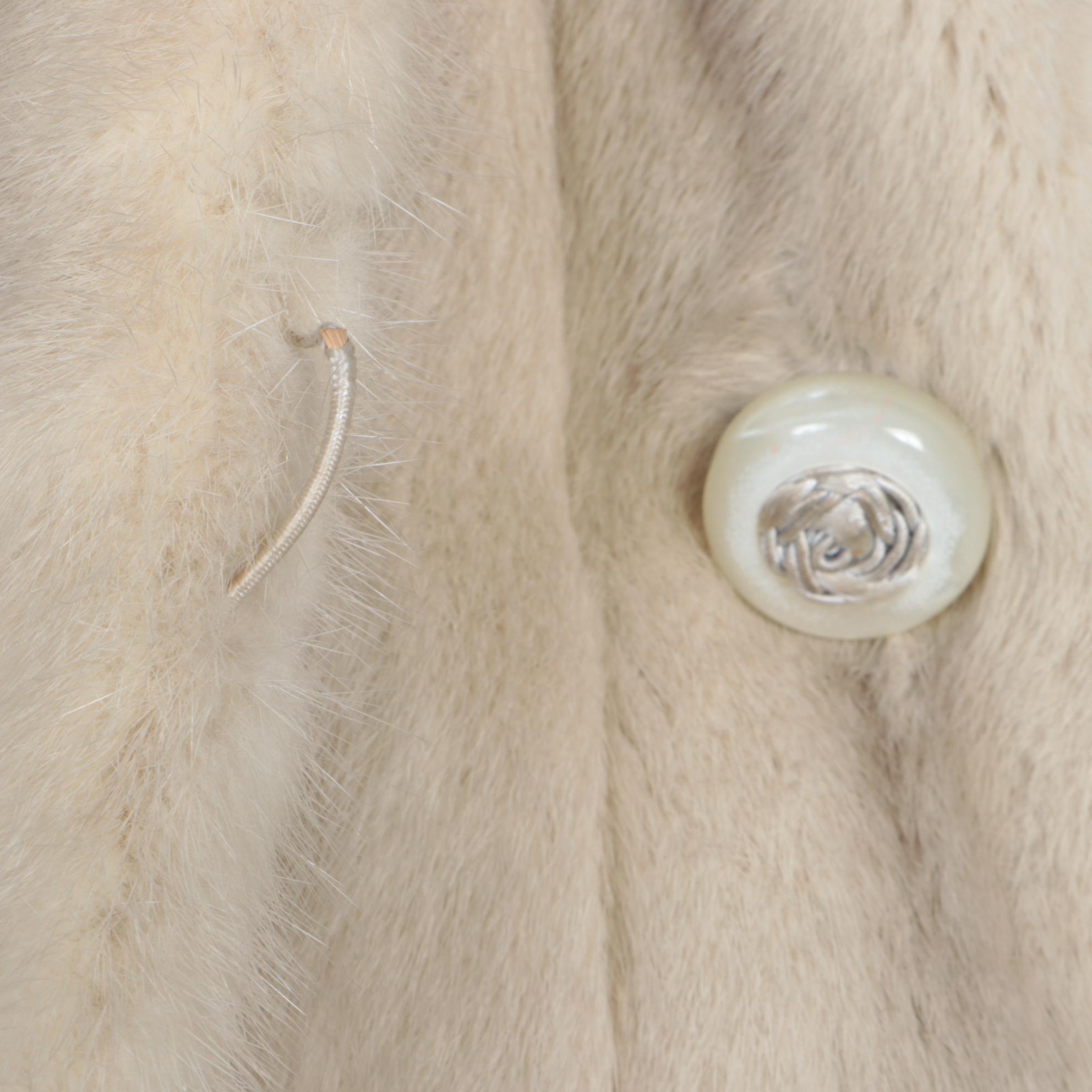 Mink Fur Stroller Coat with Shawl Collar from Clearfield Furs