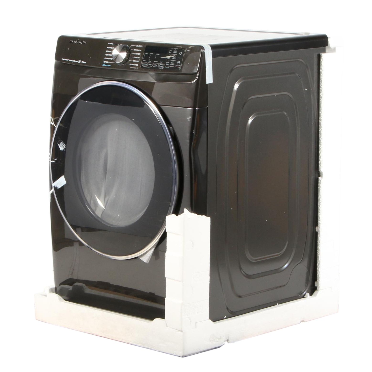 Samsung Black Stainless Steel 7.5 Cu.Ft. Wi-Fi Enabled Electric Dryer with Steam