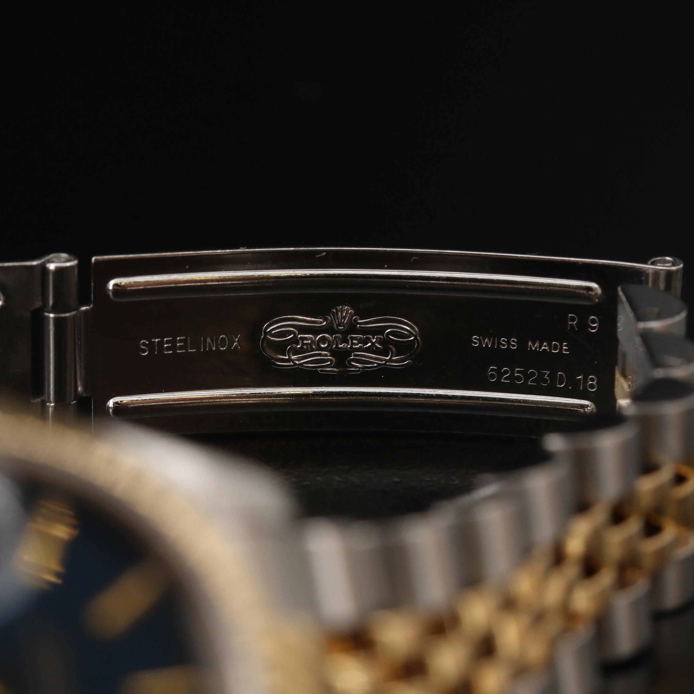 1991 Rolex Datejust 18K Gold and Stainless Steel Automatic Watch