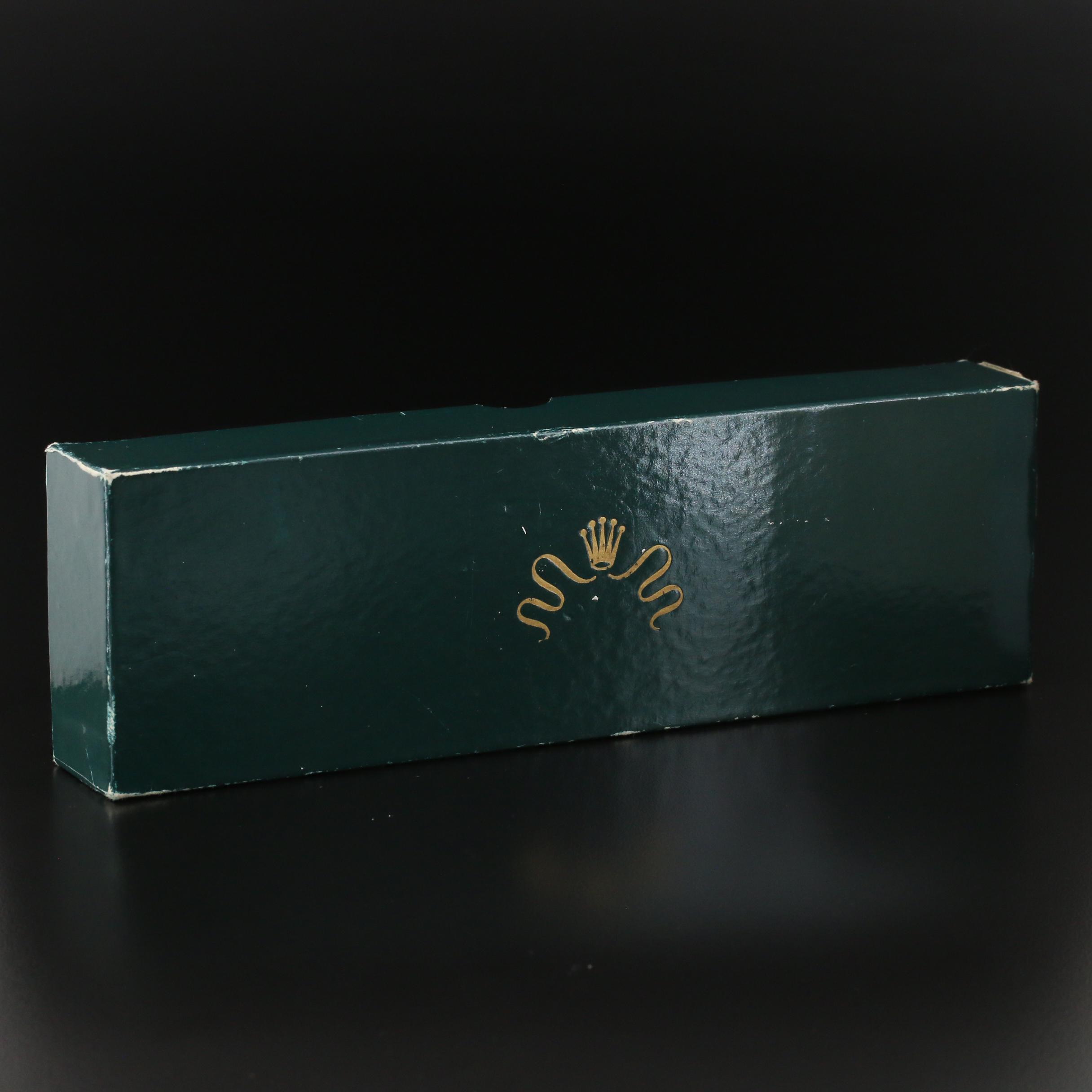 Vintage Rolex Green Leather Box with Outer Box