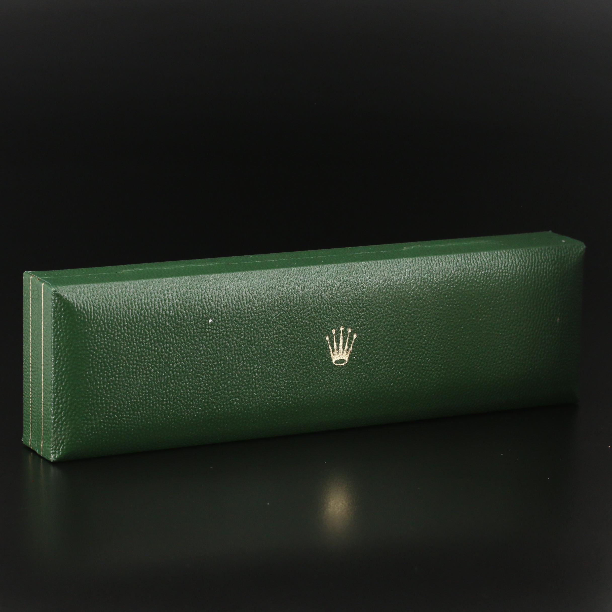 Vintage Rolex Green Leather Box with Outer Box